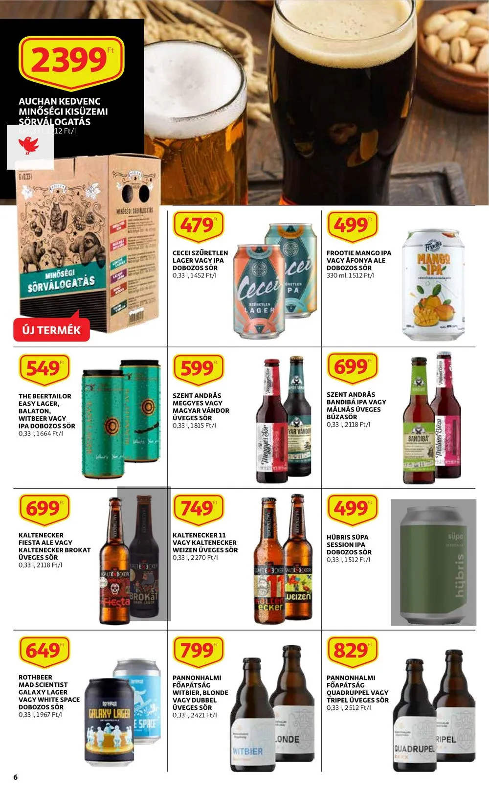 Auchan akciós újság Sor katalógus 03.02–03.29 – 6. oldal