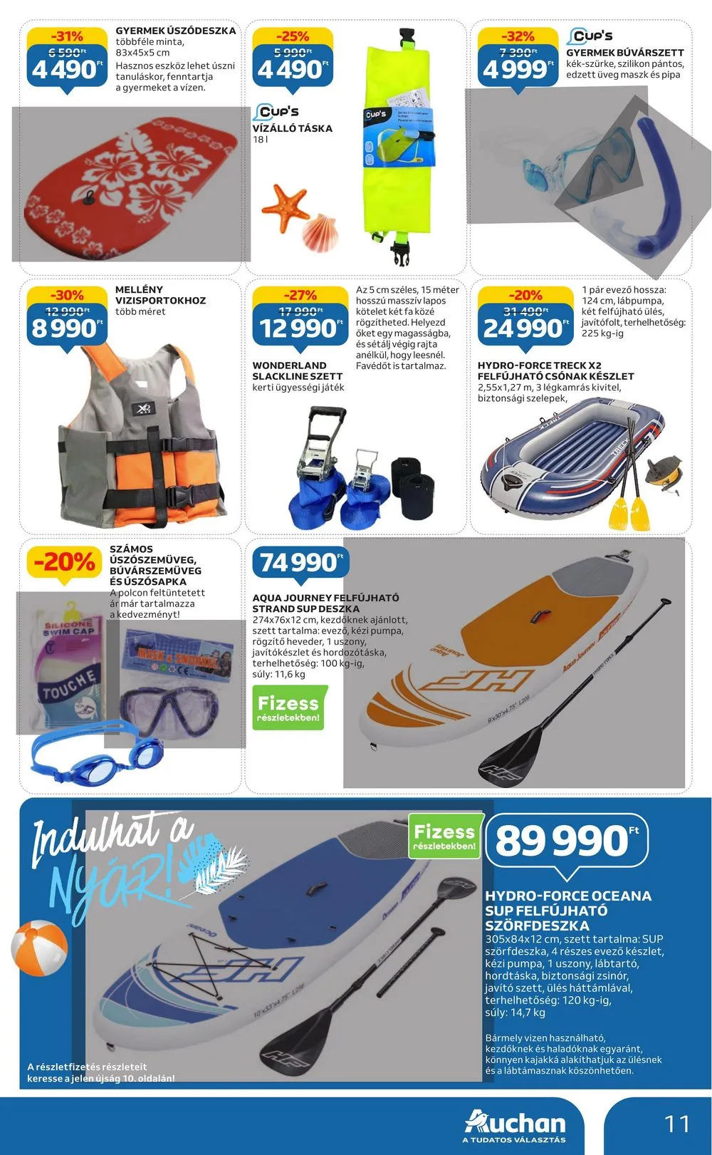 Auchan akciós újság Szabadido 05.18–06.14 – 11. oldal