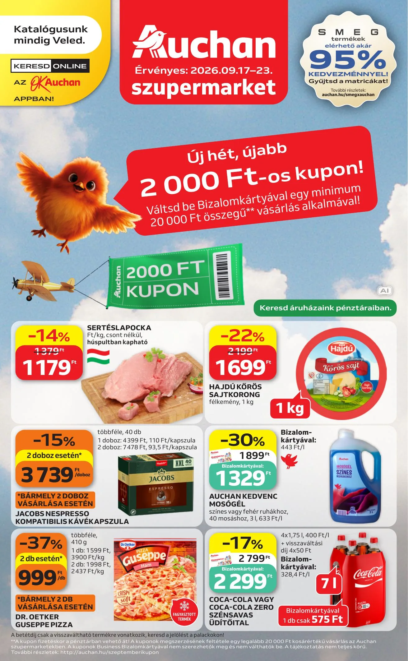 Auchan akciós újság Szupermarket heti ajánlataink 09.17–09.23