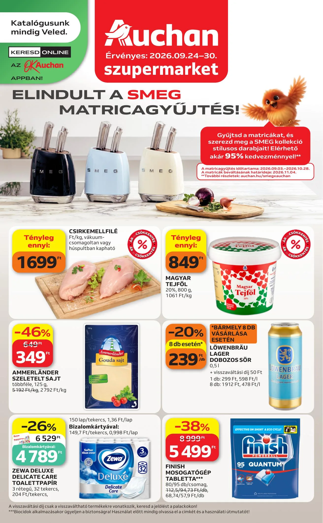 Auchan akciós újság Szupermarket heti ajánlataink 09.24–09.30