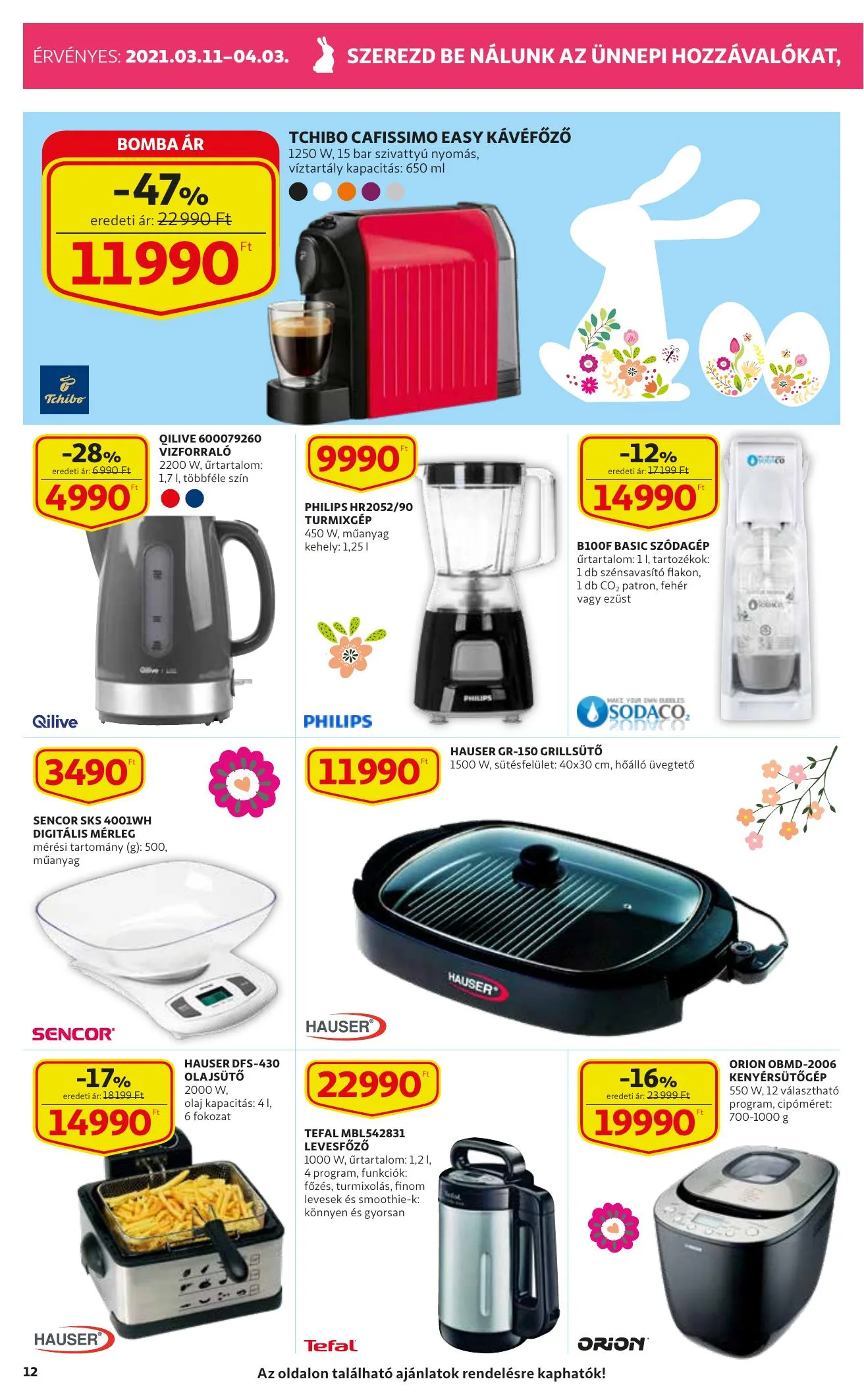 Auchan akciós újság Szupermarket Husveti katalógus 03.11–04.03 – 12. oldal