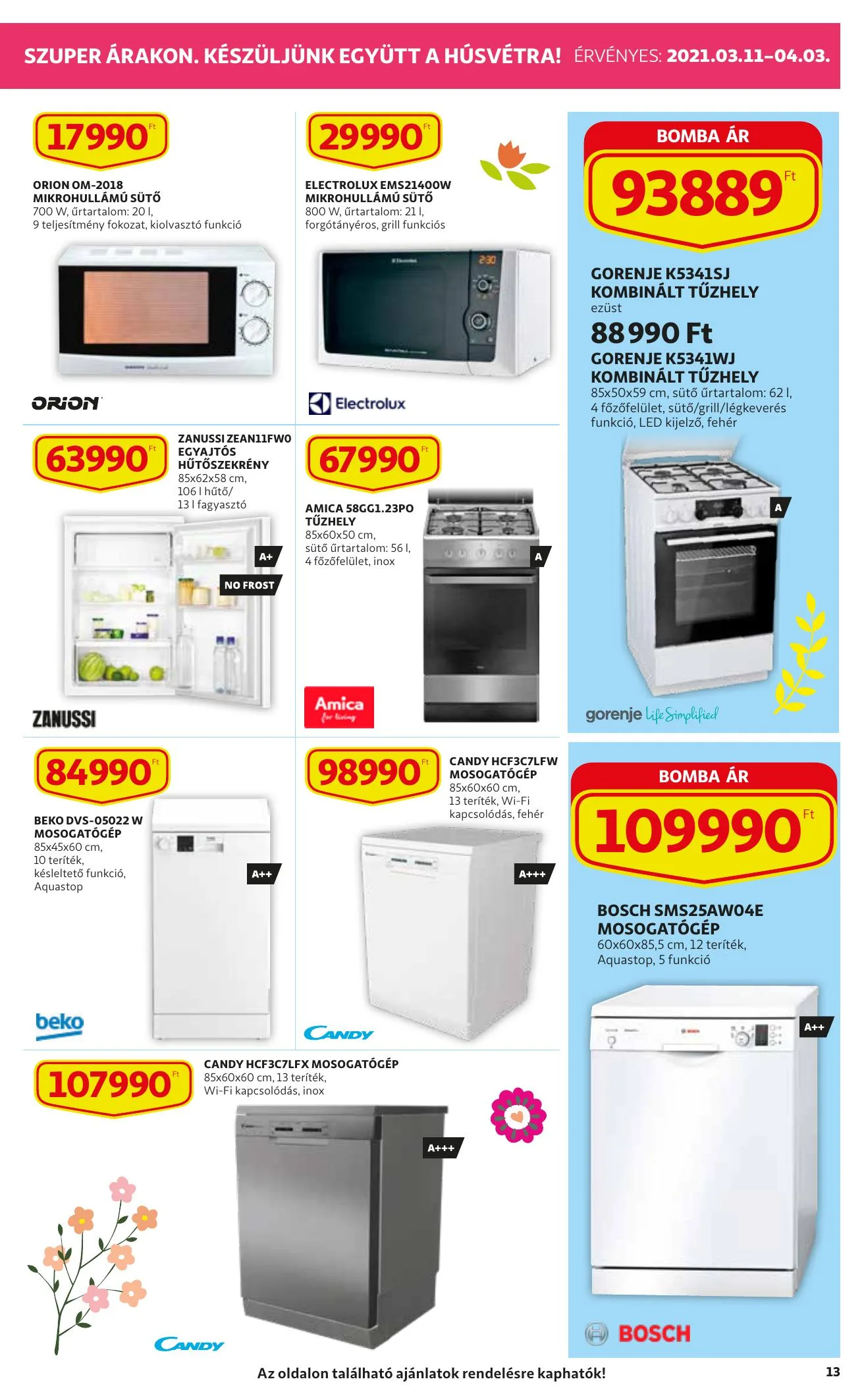 Auchan akciós újság Szupermarket Husveti katalógus 03.11–04.03 – 13. oldal