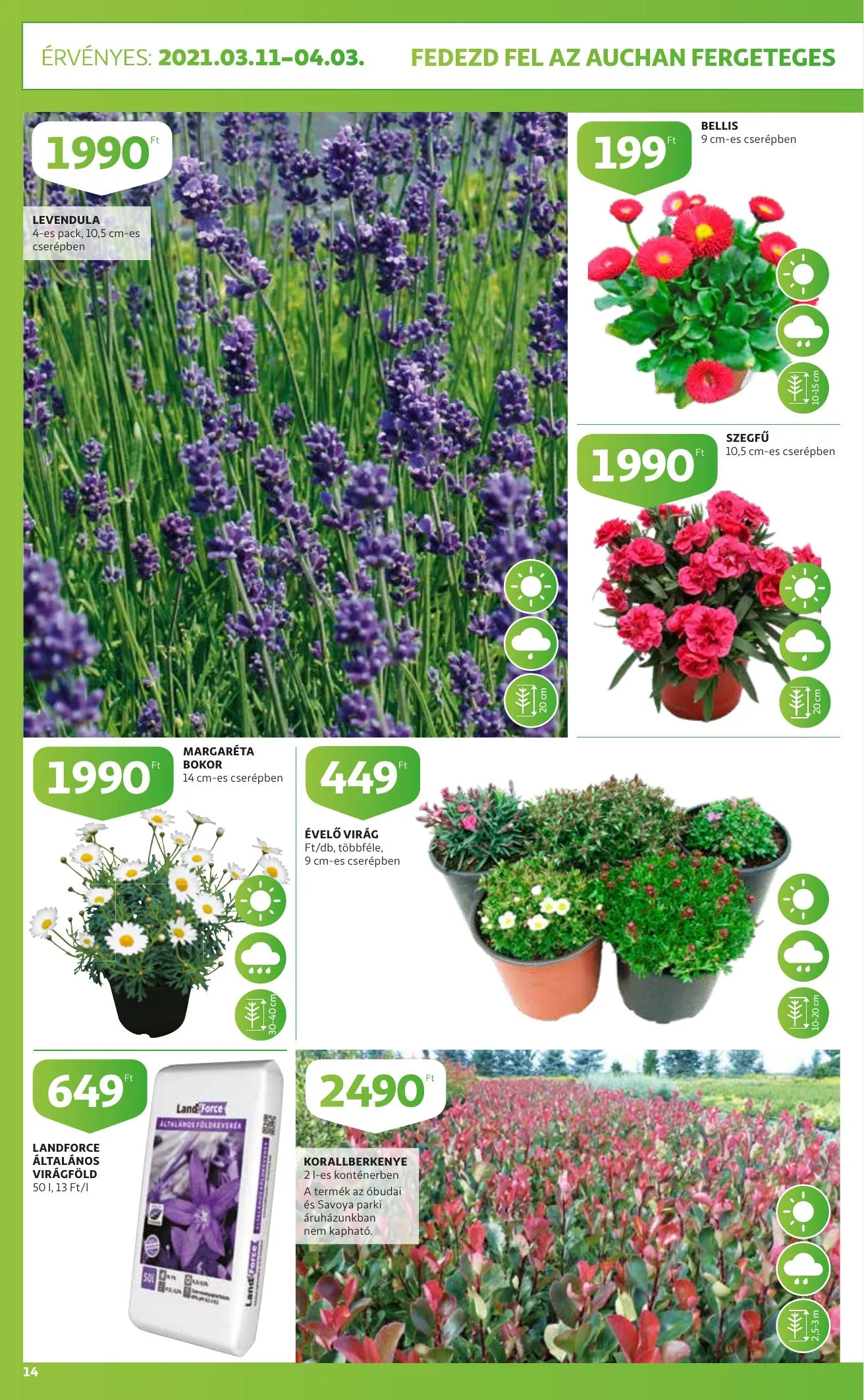 Auchan akciós újság Szupermarket Husveti katalógus 03.11–04.03 – 14. oldal