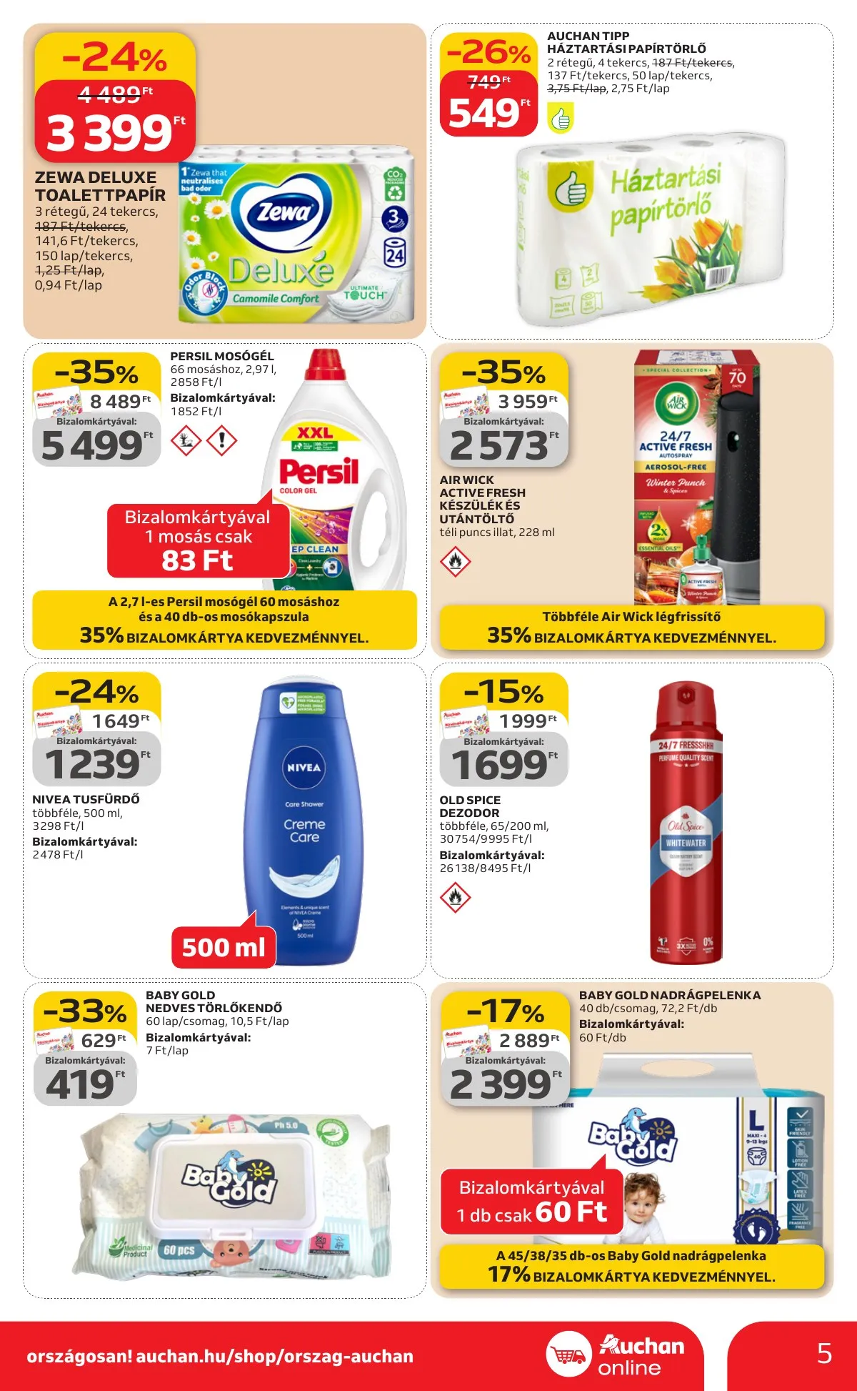 Auchan akciós újság Szupermarket Kethetes 02.05–02.18 – 5. oldal
