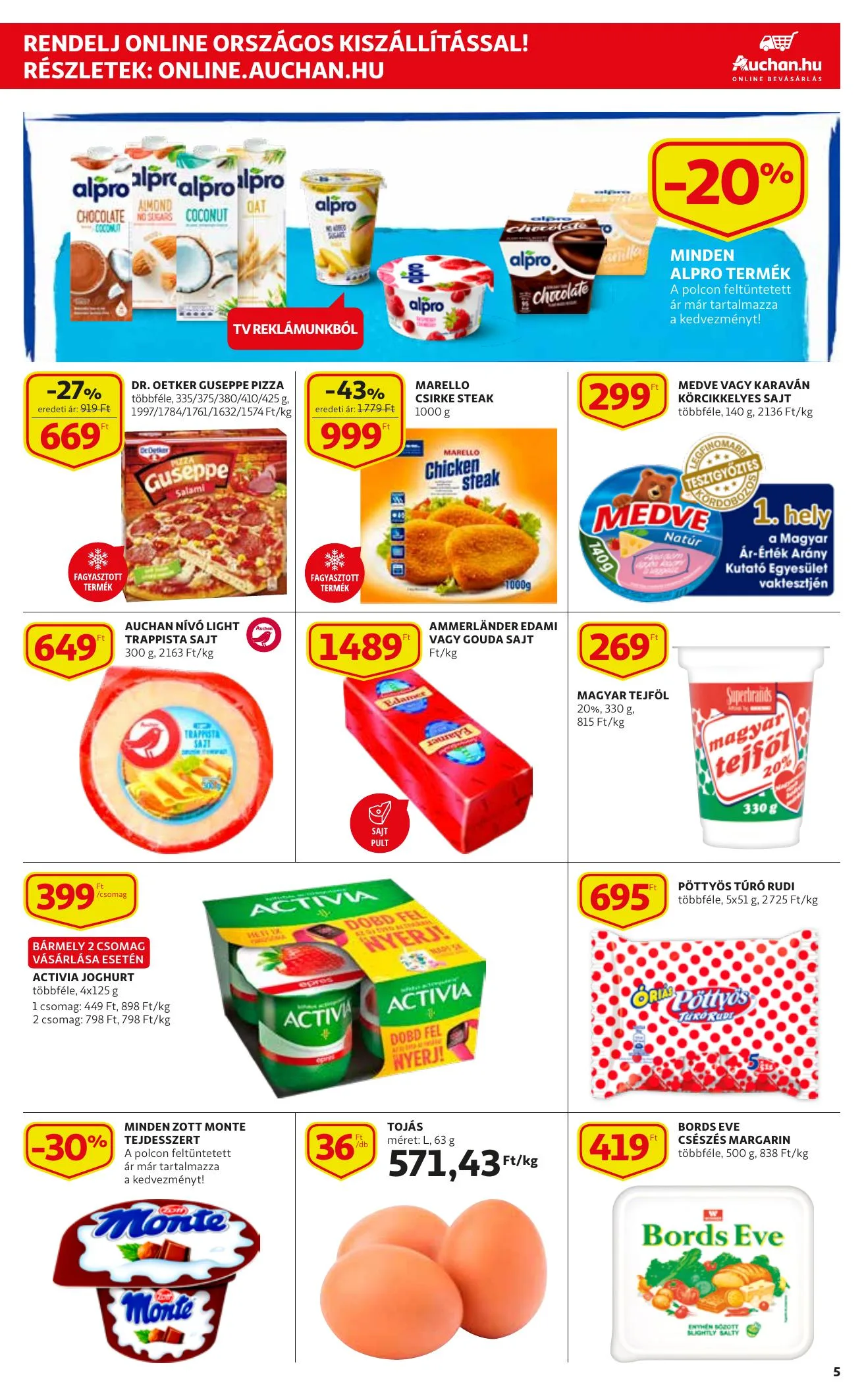 Auchan akciós újság Szupermarket 01.07–01.13 – 5. oldal