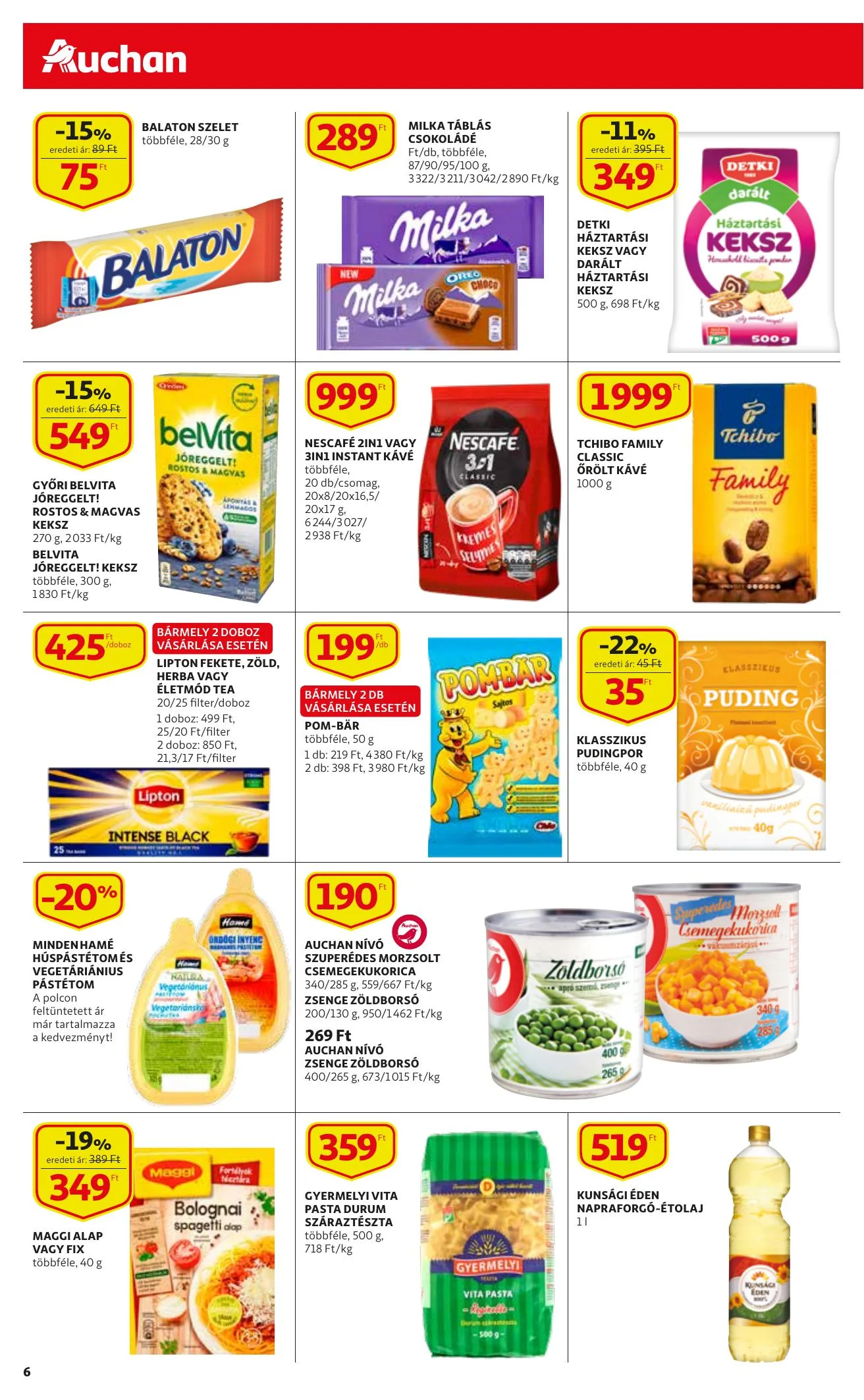 Auchan akciós újság Szupermarket 01.07–01.13 – 6. oldal