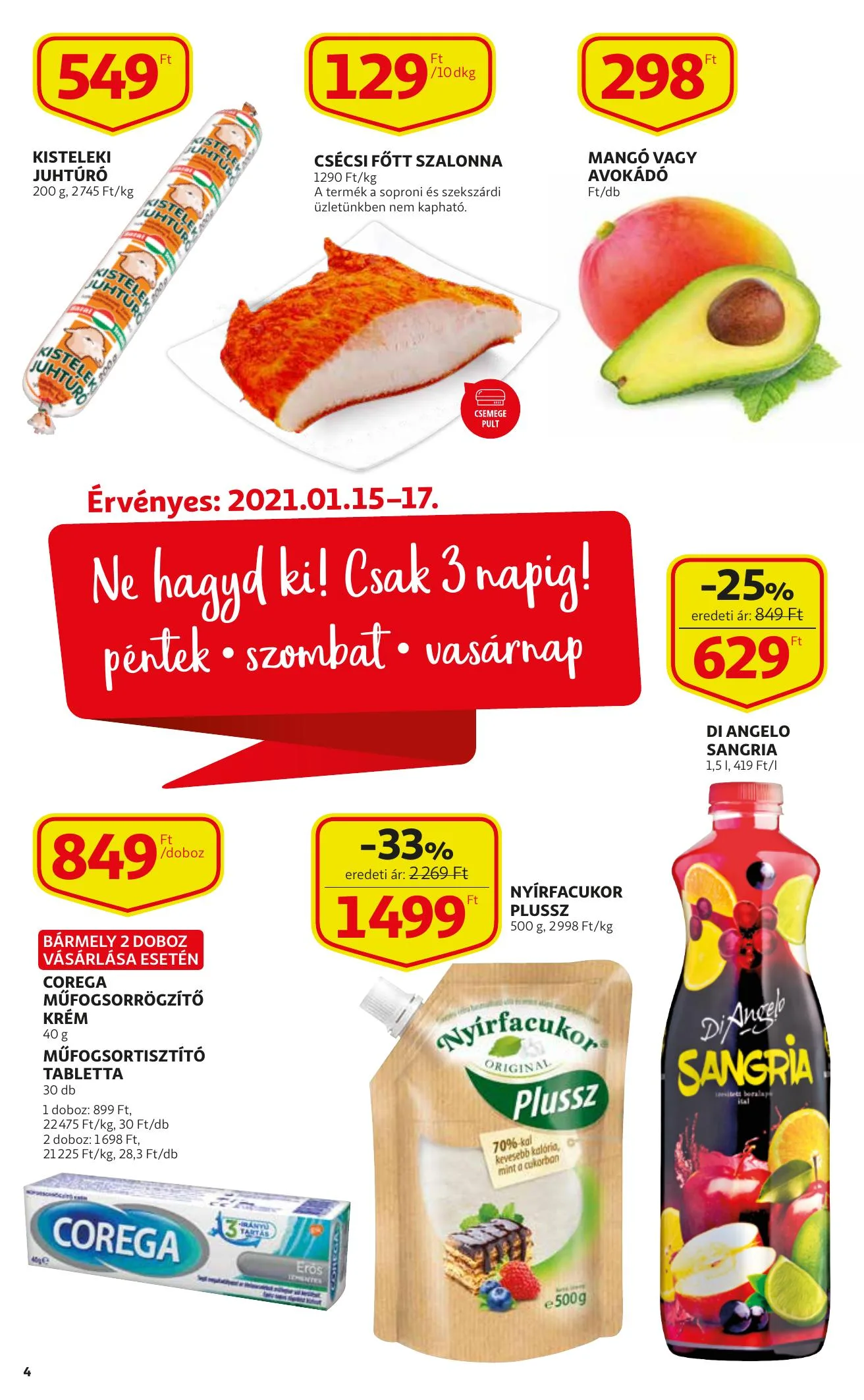 Auchan akciós újság Szupermarket 01.14–01.20 – 4. oldal