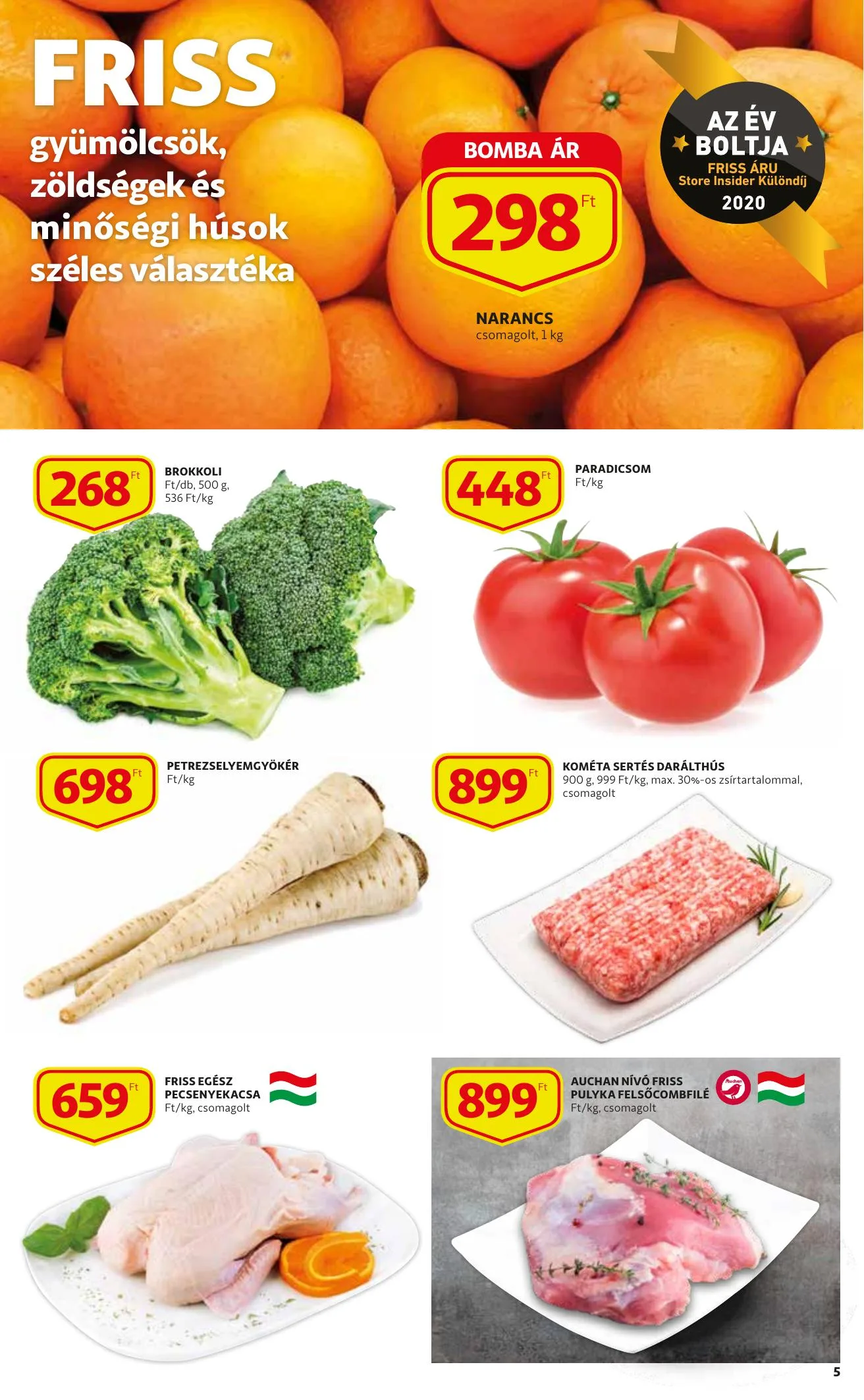 Auchan akciós újság Szupermarket 01.14–01.20 – 5. oldal