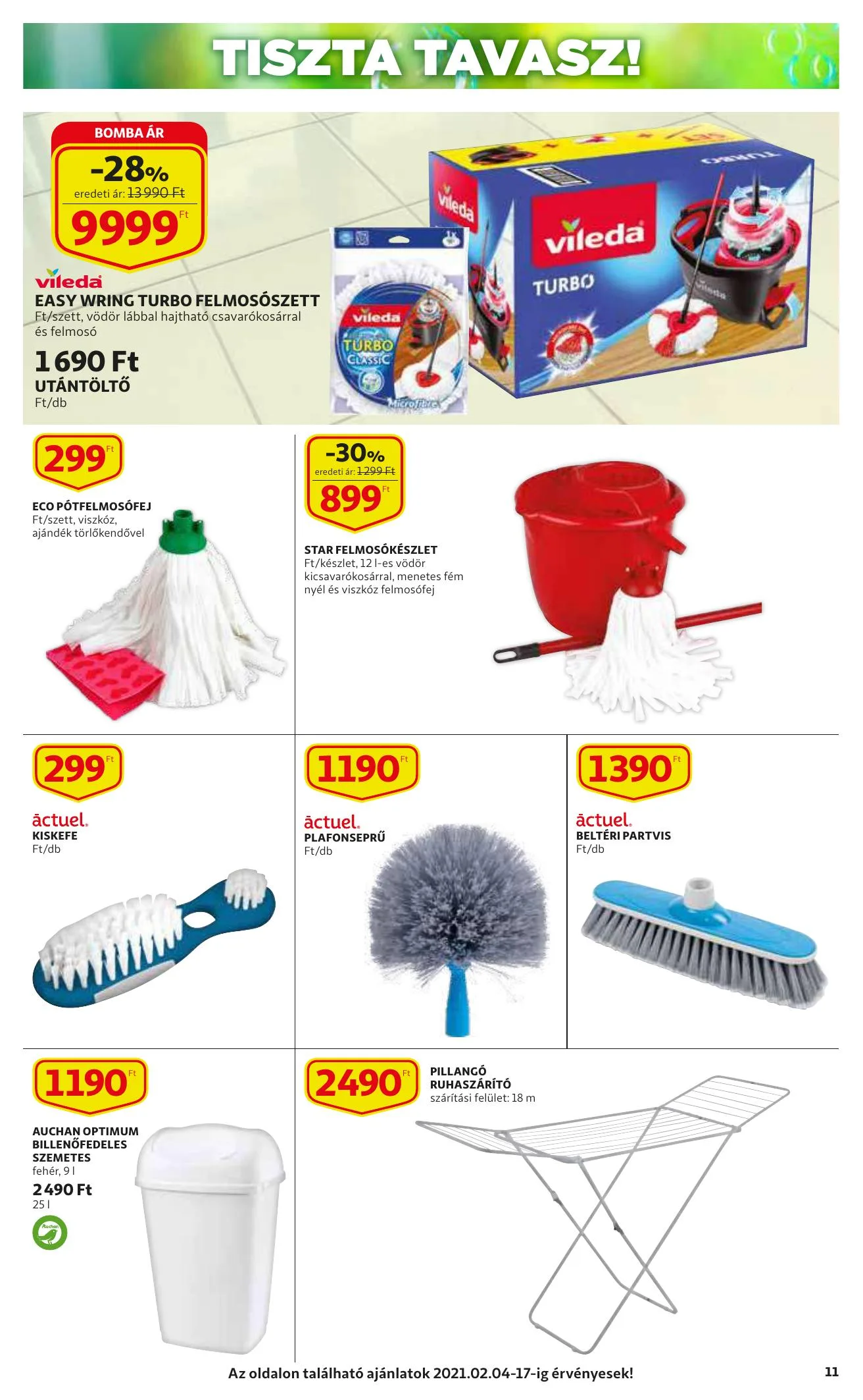 Auchan akciós újság Szupermarket 02.04–02.10 – 11. oldal