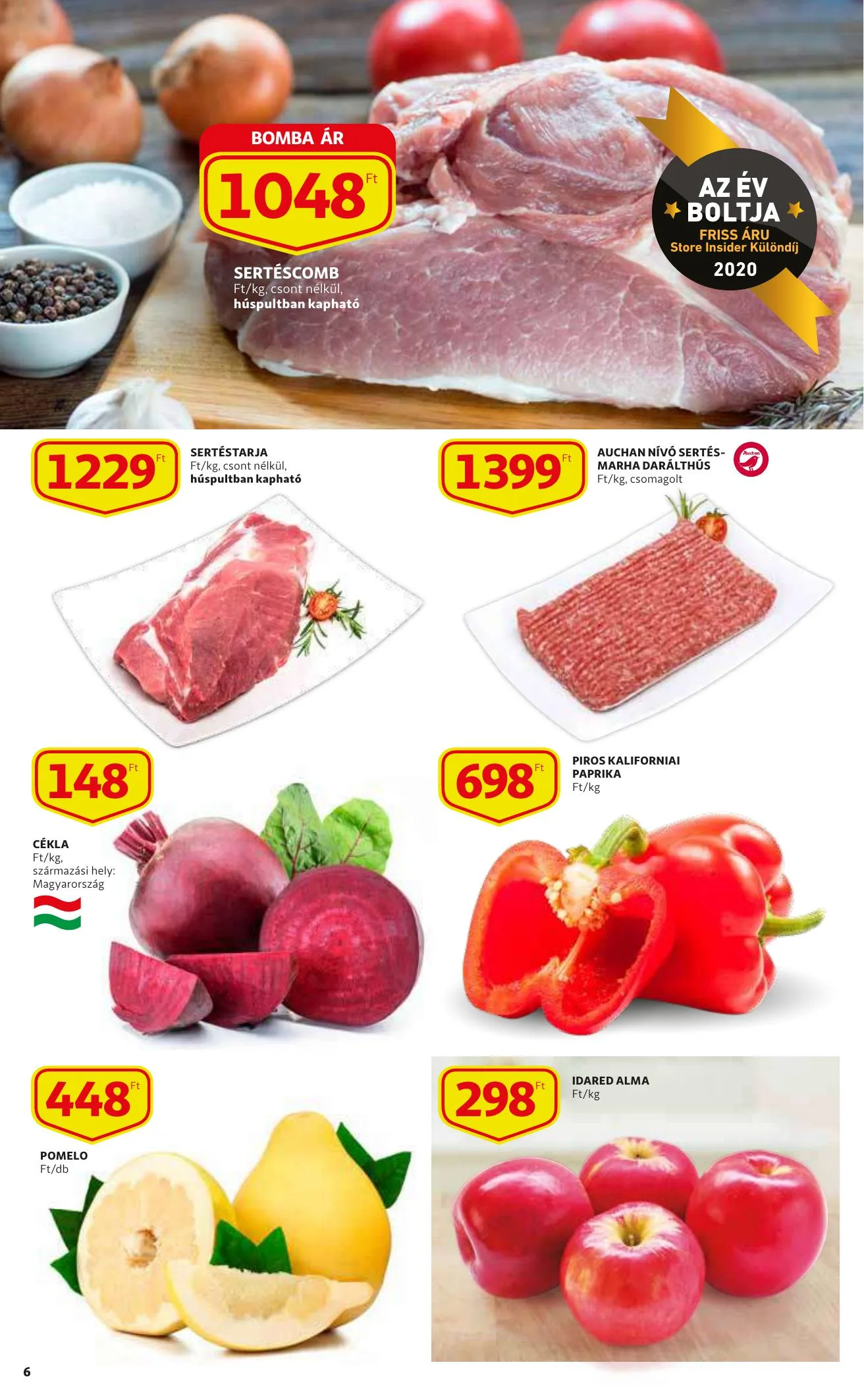 Auchan akciós újság Szupermarket 02.04–02.10 – 6. oldal