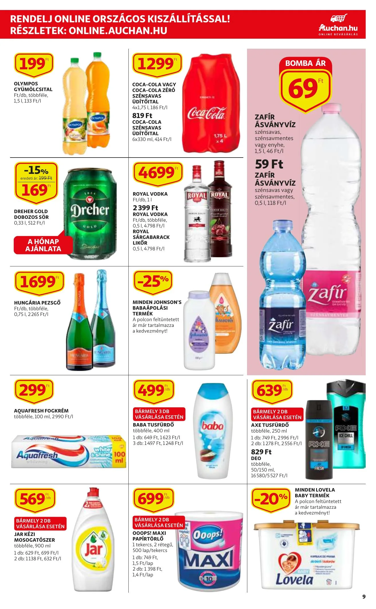 Auchan akciós újság Szupermarket 02.04–02.10 – 9. oldal