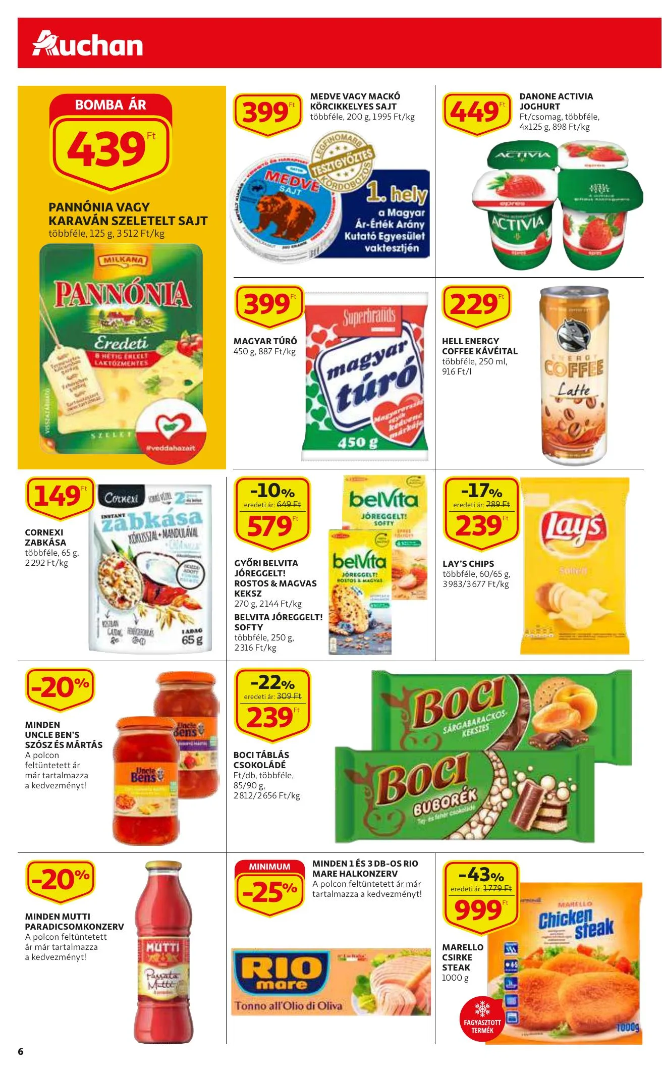 Auchan akciós újság Szupermarket 02.11–02.17 – 6. oldal