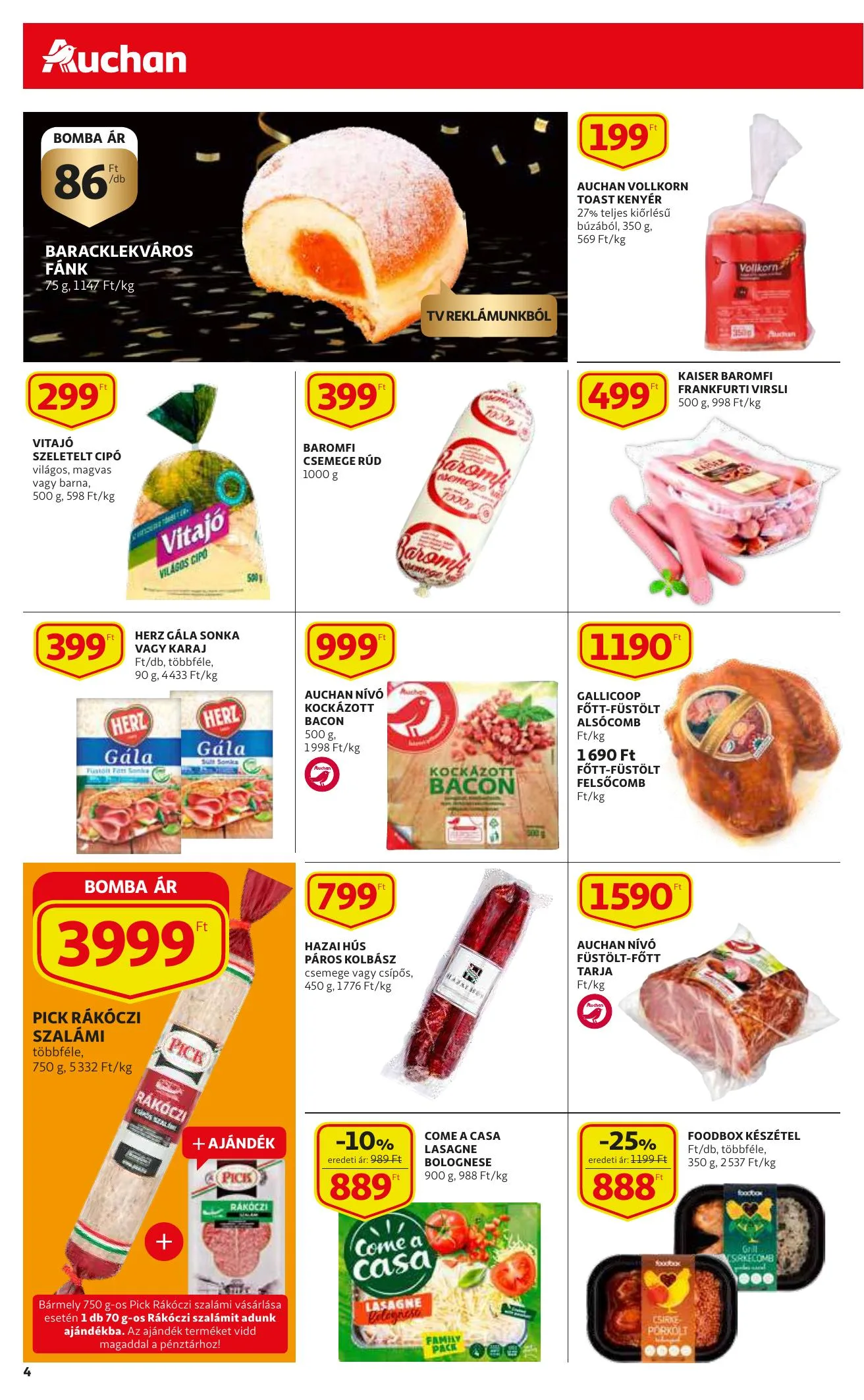 Auchan akciós újság Szupermarket 02.18–02.24 – 4. oldal