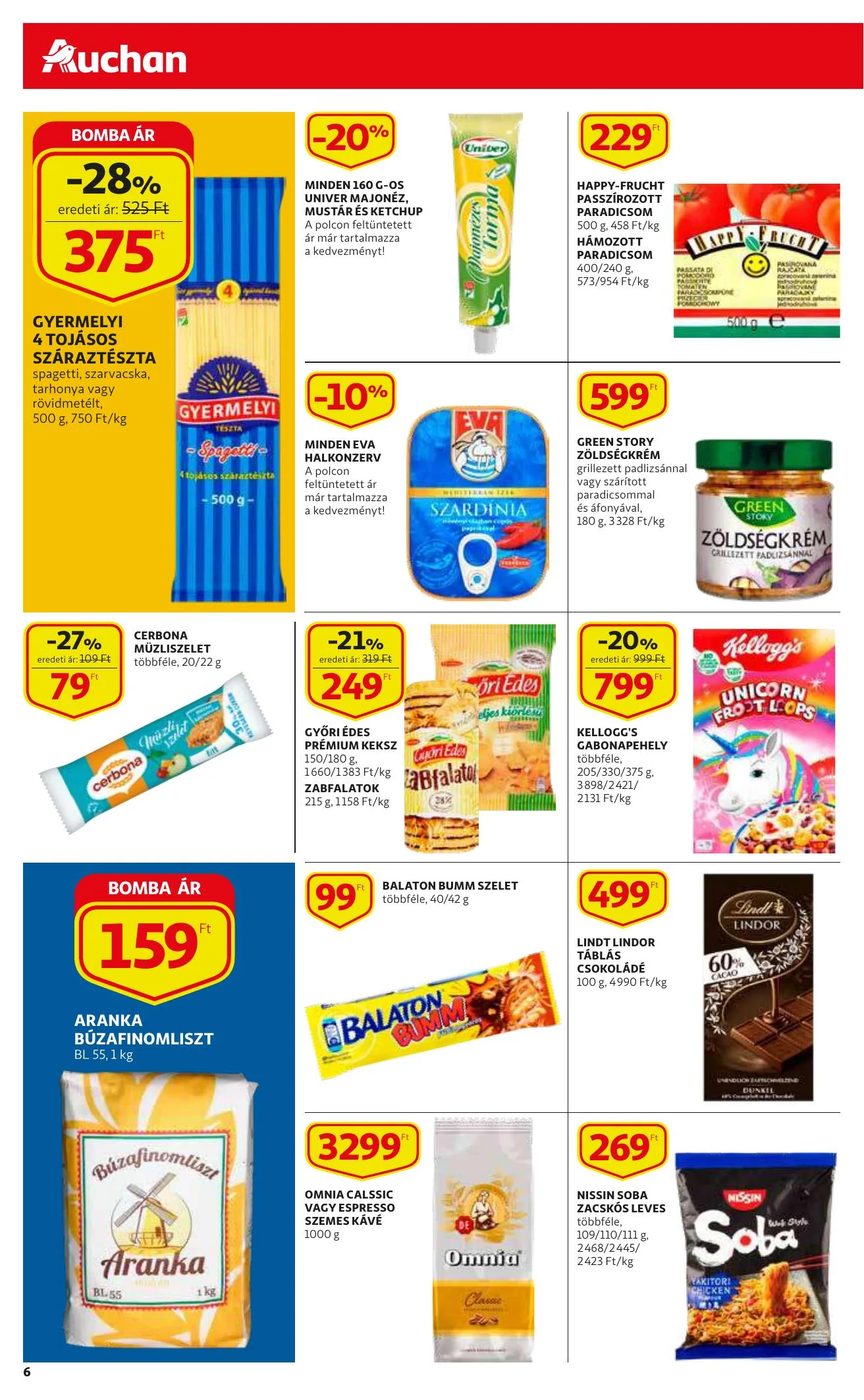 Auchan akciós újság Szupermarket 02.18–02.24 – 6. oldal