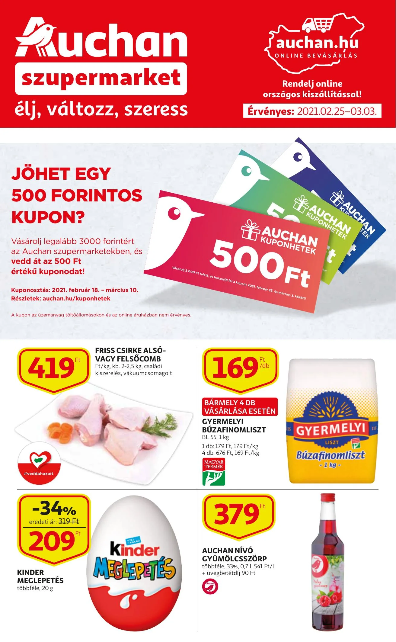 Auchan akciós újság Szupermarket 02.25–03.03