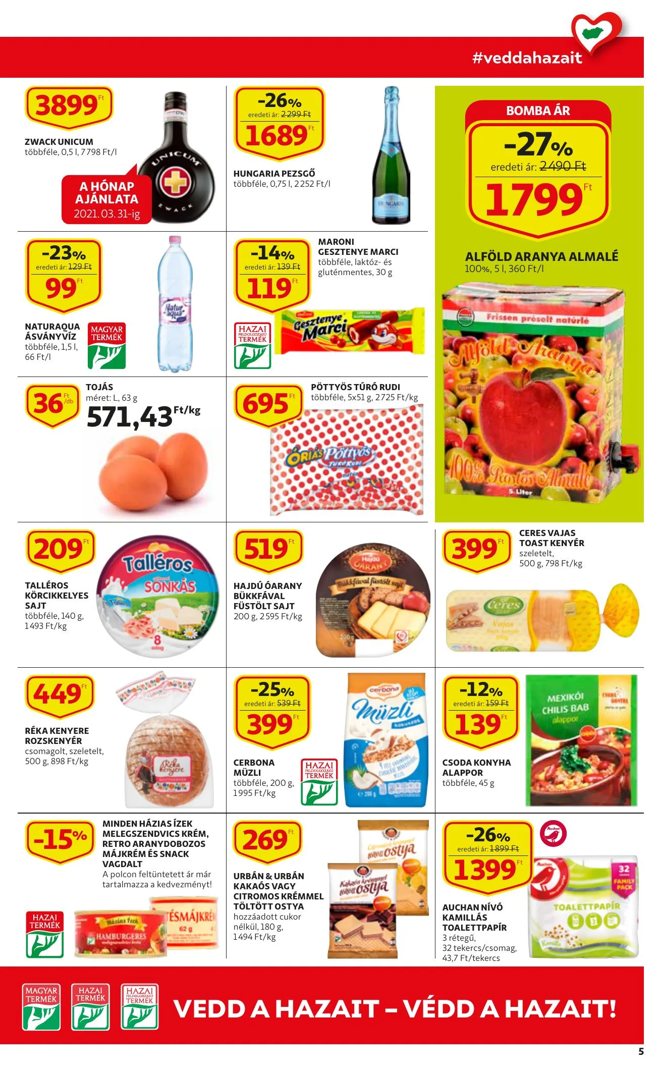 Auchan akciós újság Szupermarket 02.25–03.03 – 5. oldal
