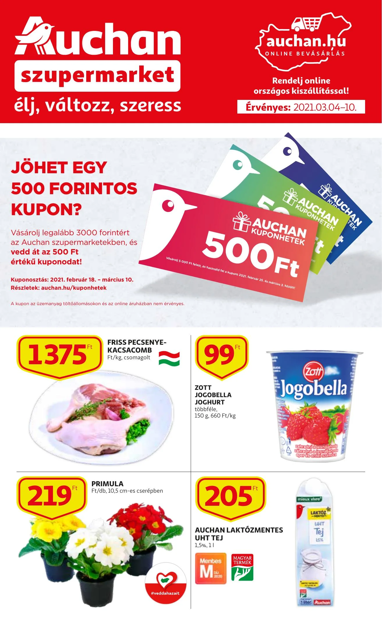 Auchan akciós újság Szupermarket 03.04–03.10