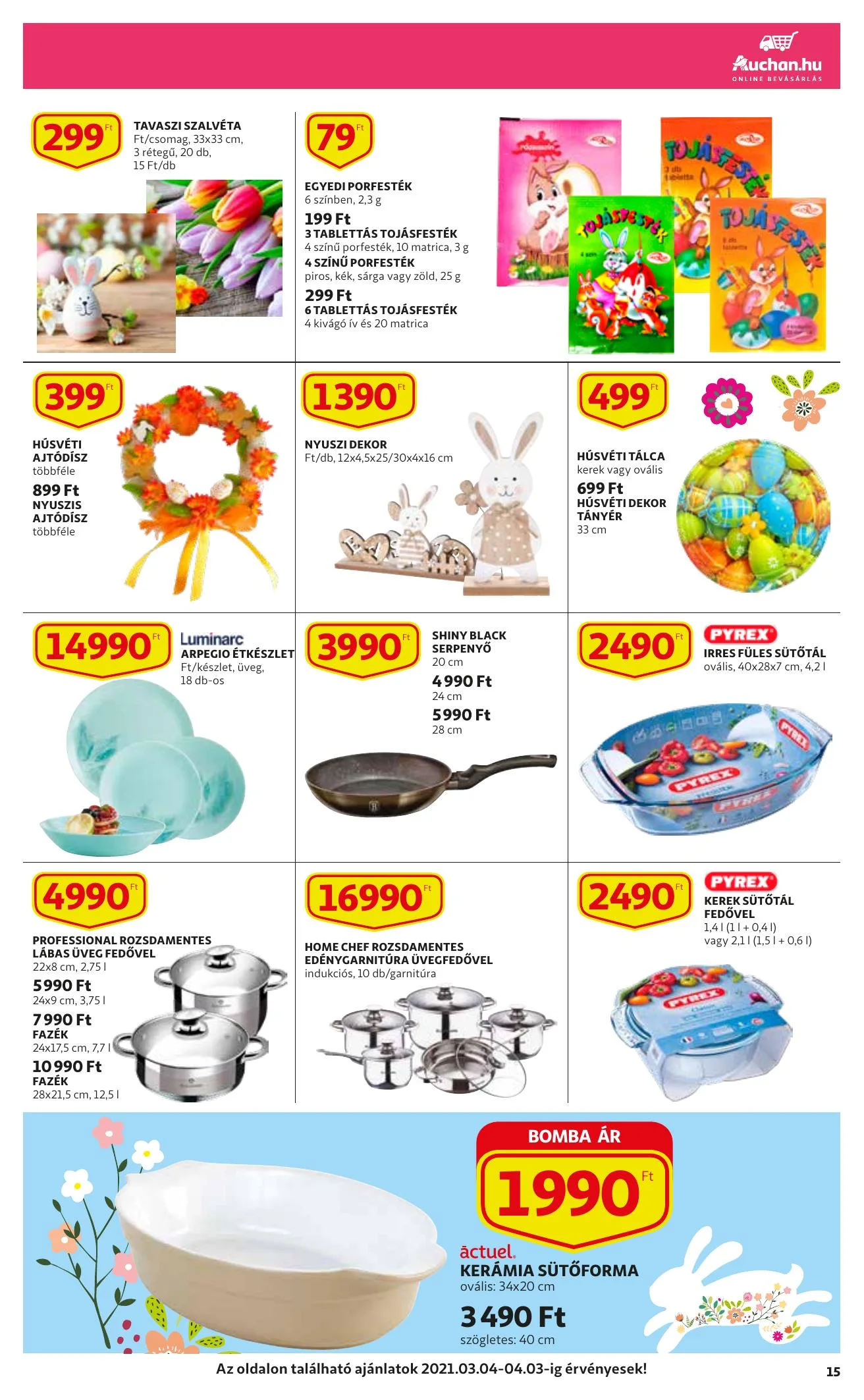 Auchan akciós újság Szupermarket 03.04–03.10 – 15. oldal