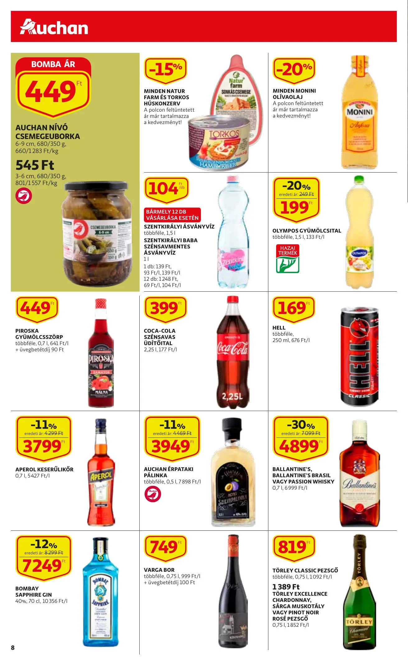 Auchan akciós újság Szupermarket 03.04–03.10 – 8. oldal