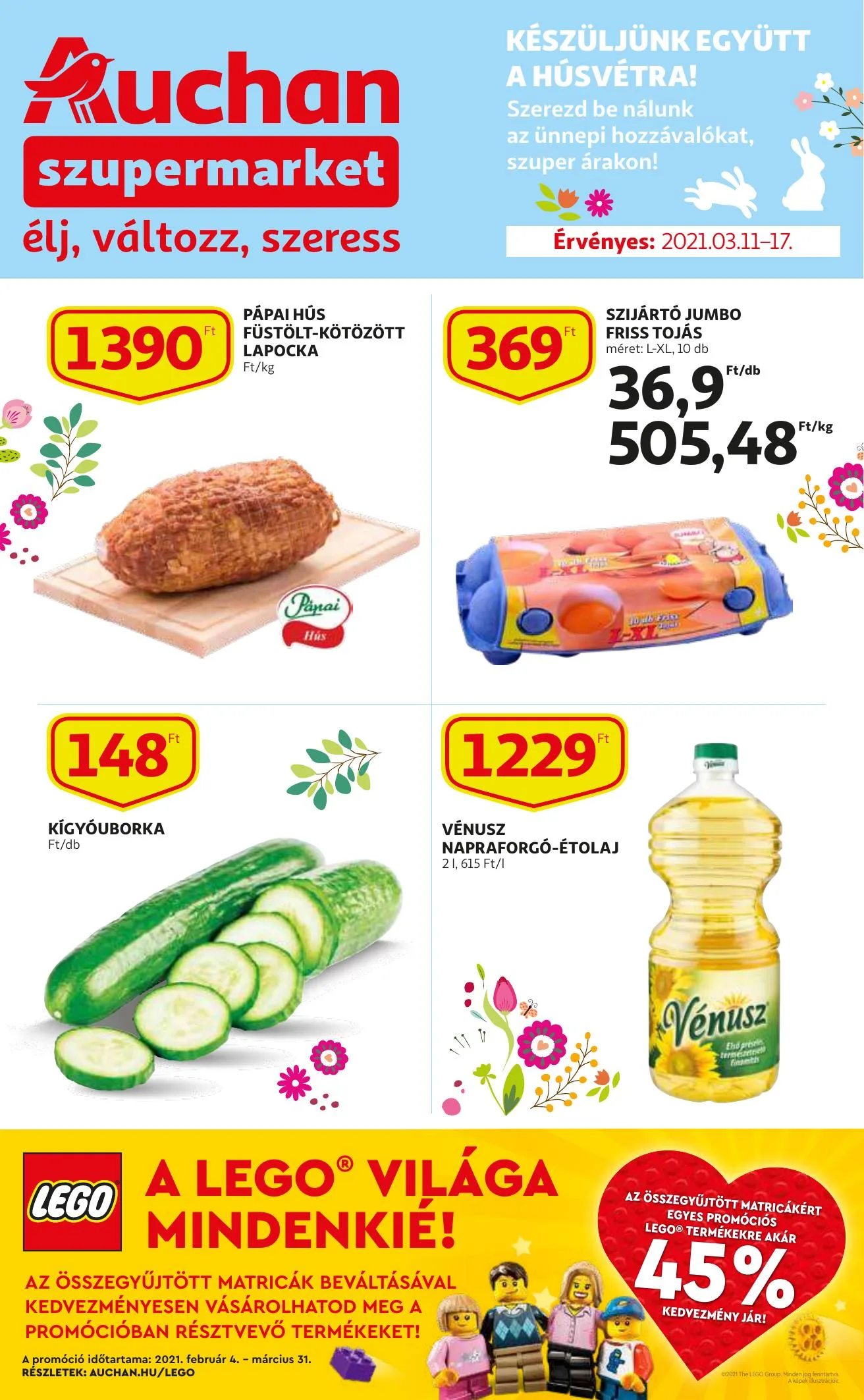 Auchan akciós újság Szupermarket 03.11–03.17