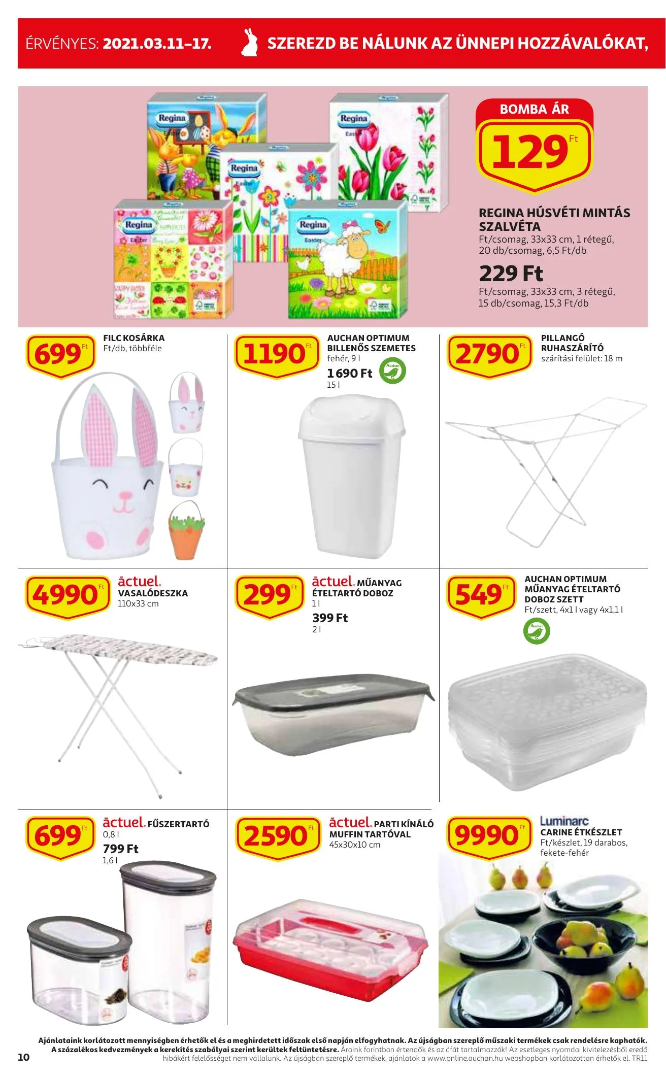 Auchan akciós újság Szupermarket 03.11–03.17 – 10. oldal