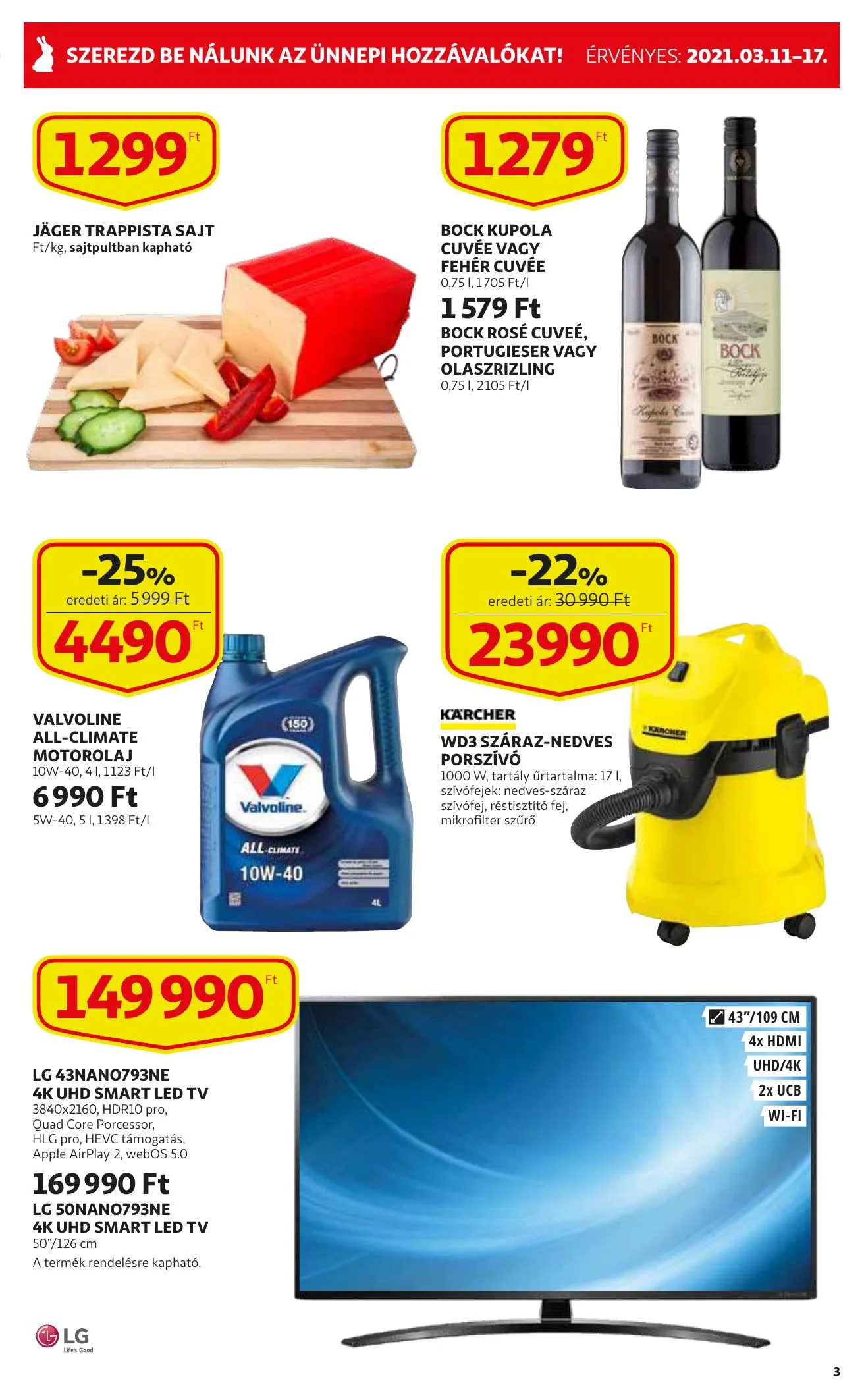 Auchan akciós újság Szupermarket 03.11–03.17 – 3. oldal
