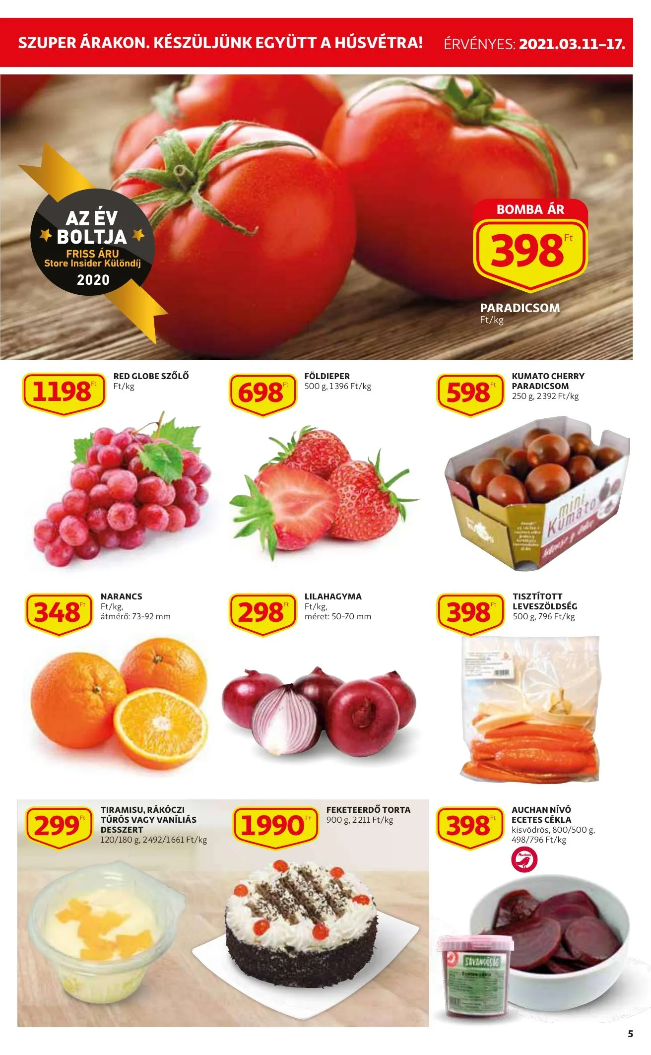 Auchan akciós újság Szupermarket 03.11–03.17 – 5. oldal
