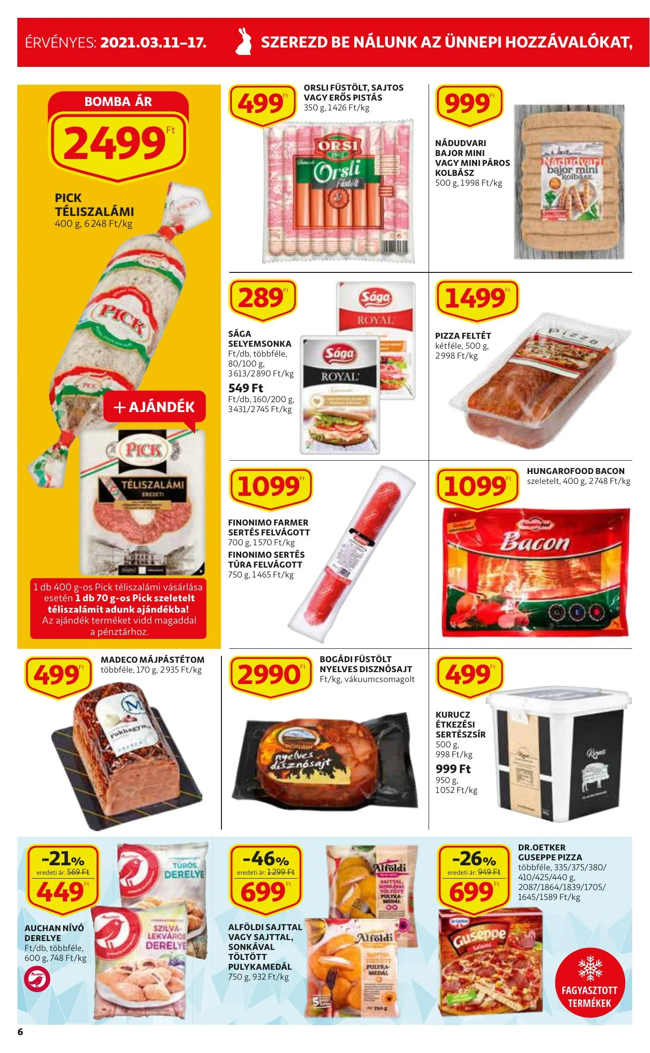 Auchan akciós újság Szupermarket 03.11–03.17 – 6. oldal