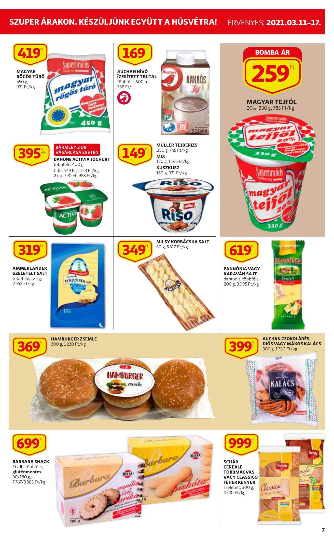 Auchan akciós újság Szupermarket 03.11–03.17 – 7. oldal