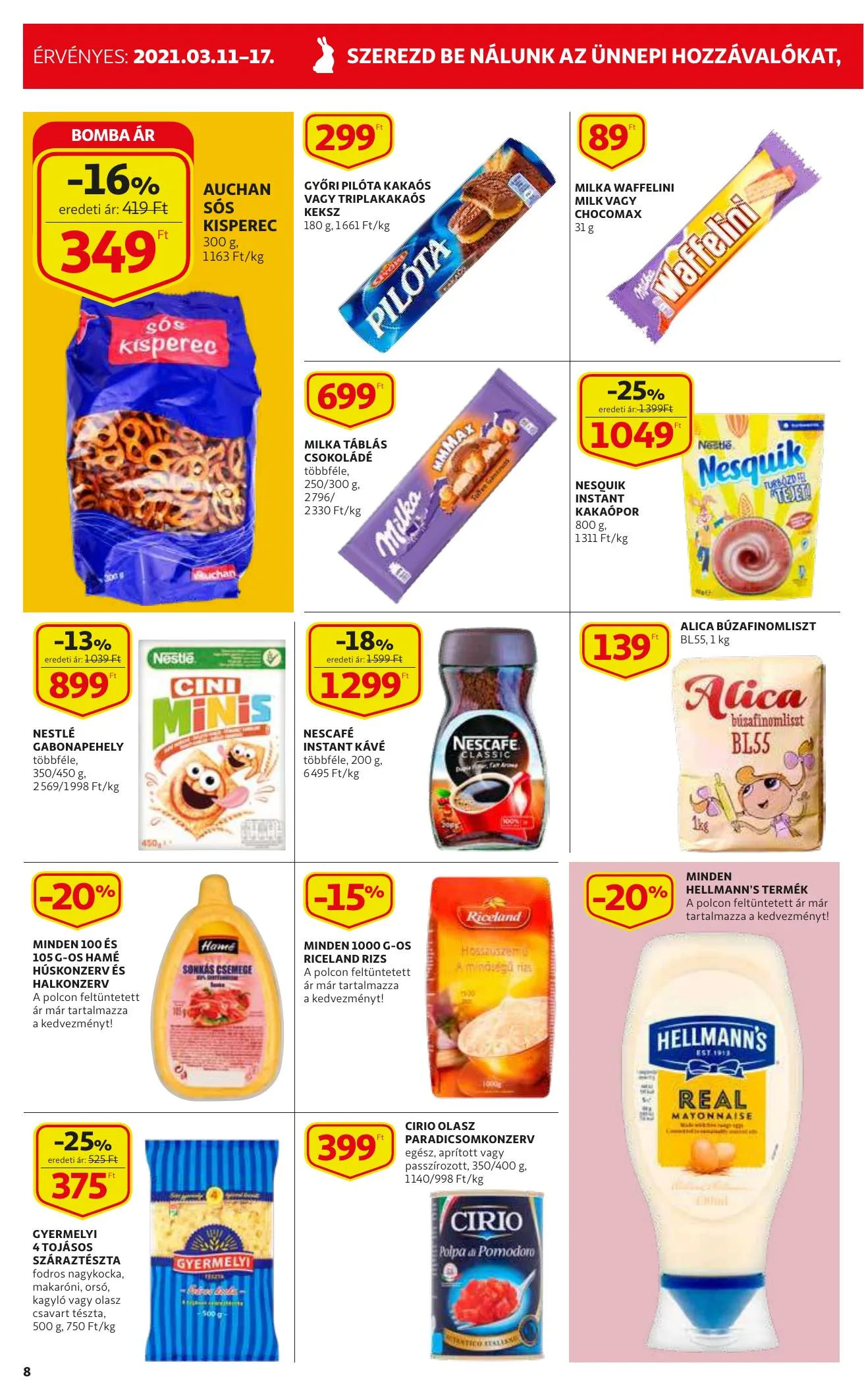 Auchan akciós újság Szupermarket 03.11–03.17 – 8. oldal