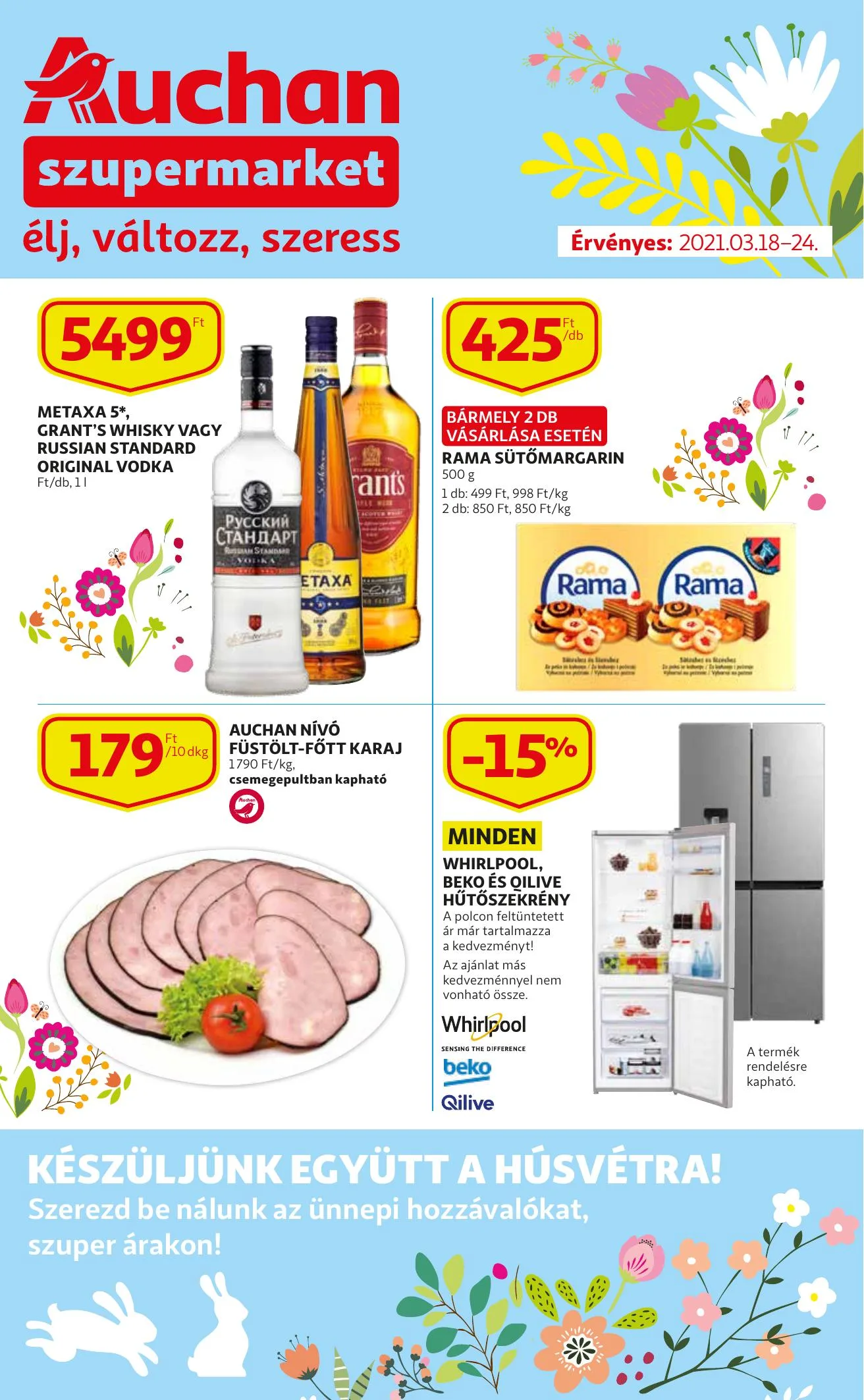 Auchan akciós újság Szupermarket 03.18–03.24