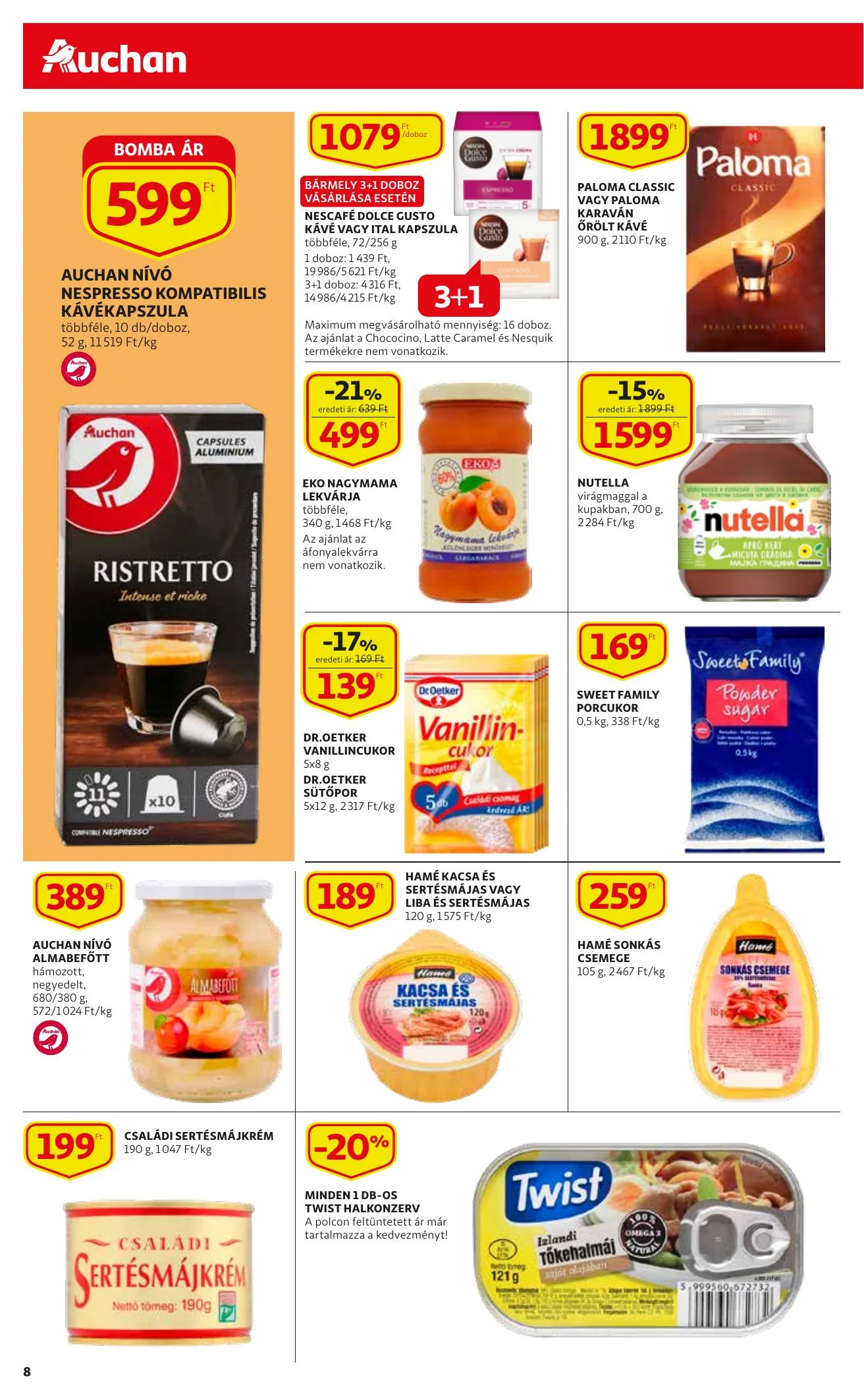 Auchan akciós újság Szupermarket 03.18–03.24 – 8. oldal