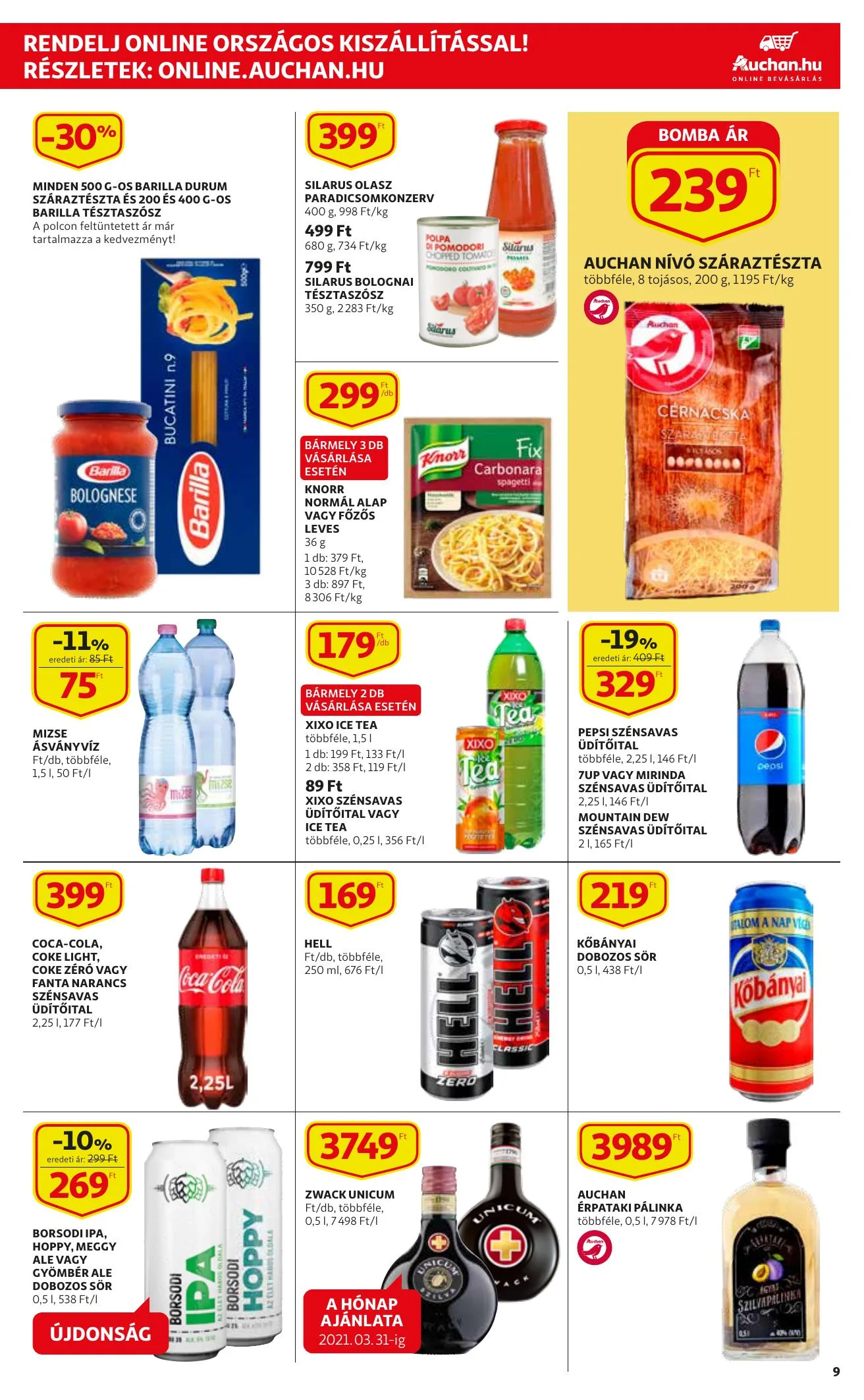 Auchan akciós újság Szupermarket 03.18–03.24 – 9. oldal