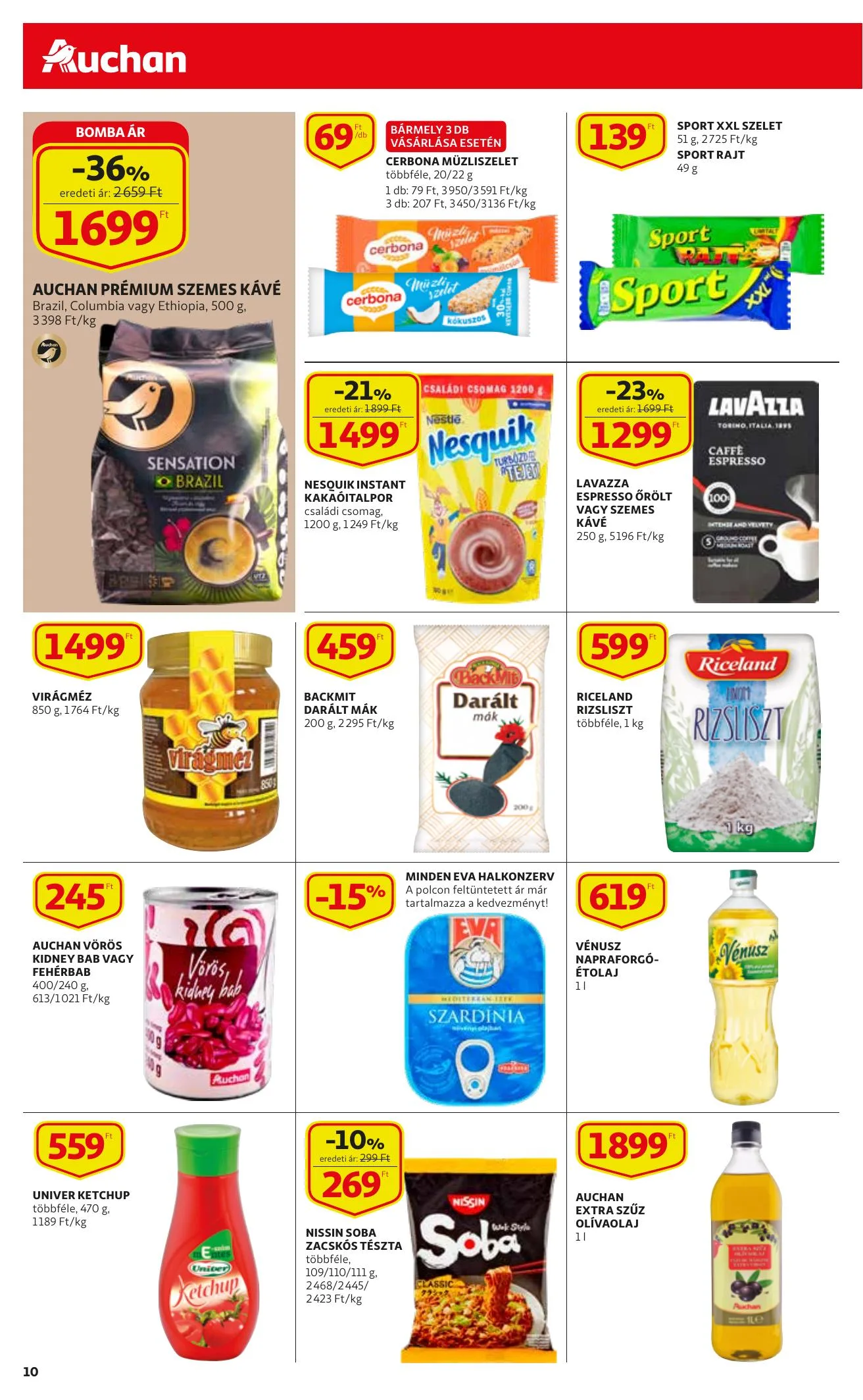 Auchan akciós újság Szupermarket 03.25–04.03 – 10. oldal