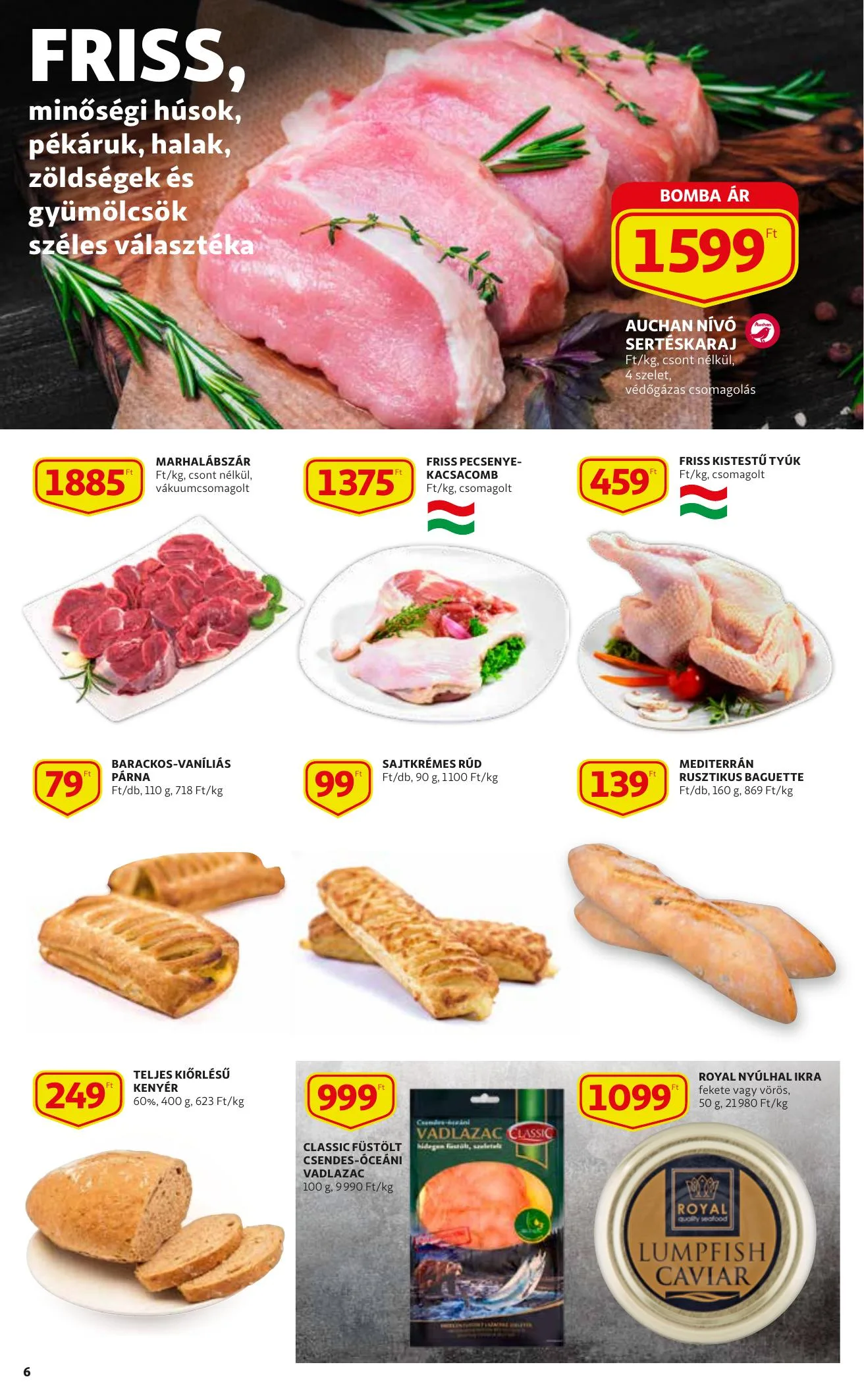 Auchan akciós újság Szupermarket 03.25–04.03 – 6. oldal