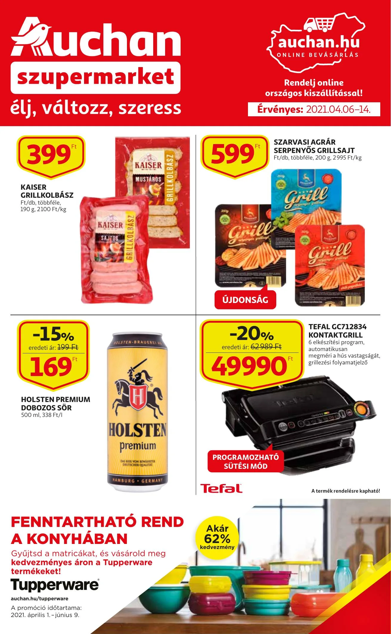 Auchan akciós újság Szupermarket 04.06–04.14