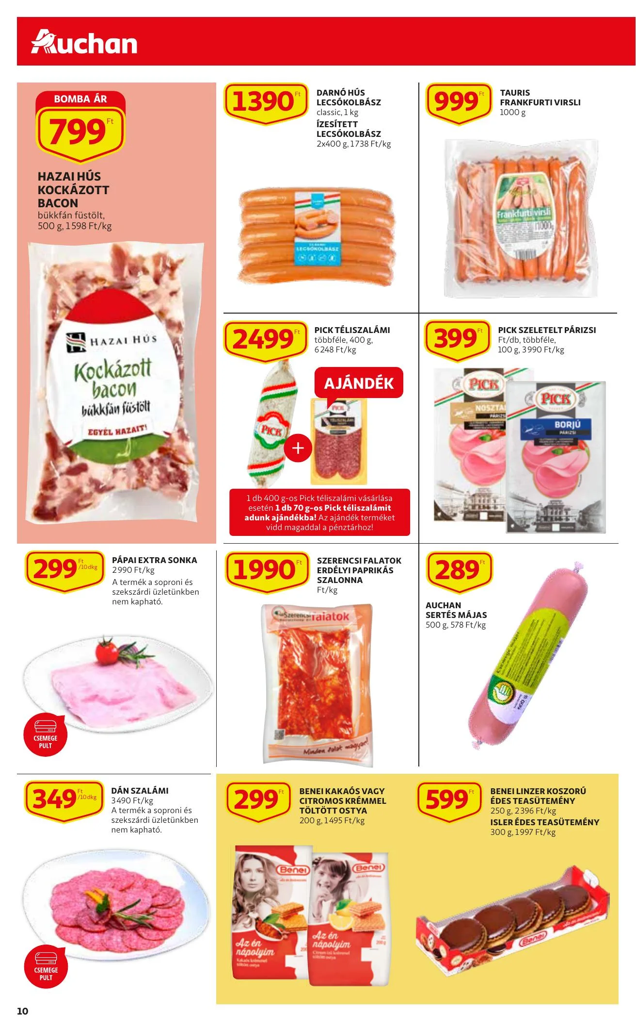 Auchan akciós újság Szupermarket 04.06–04.14 – 10. oldal