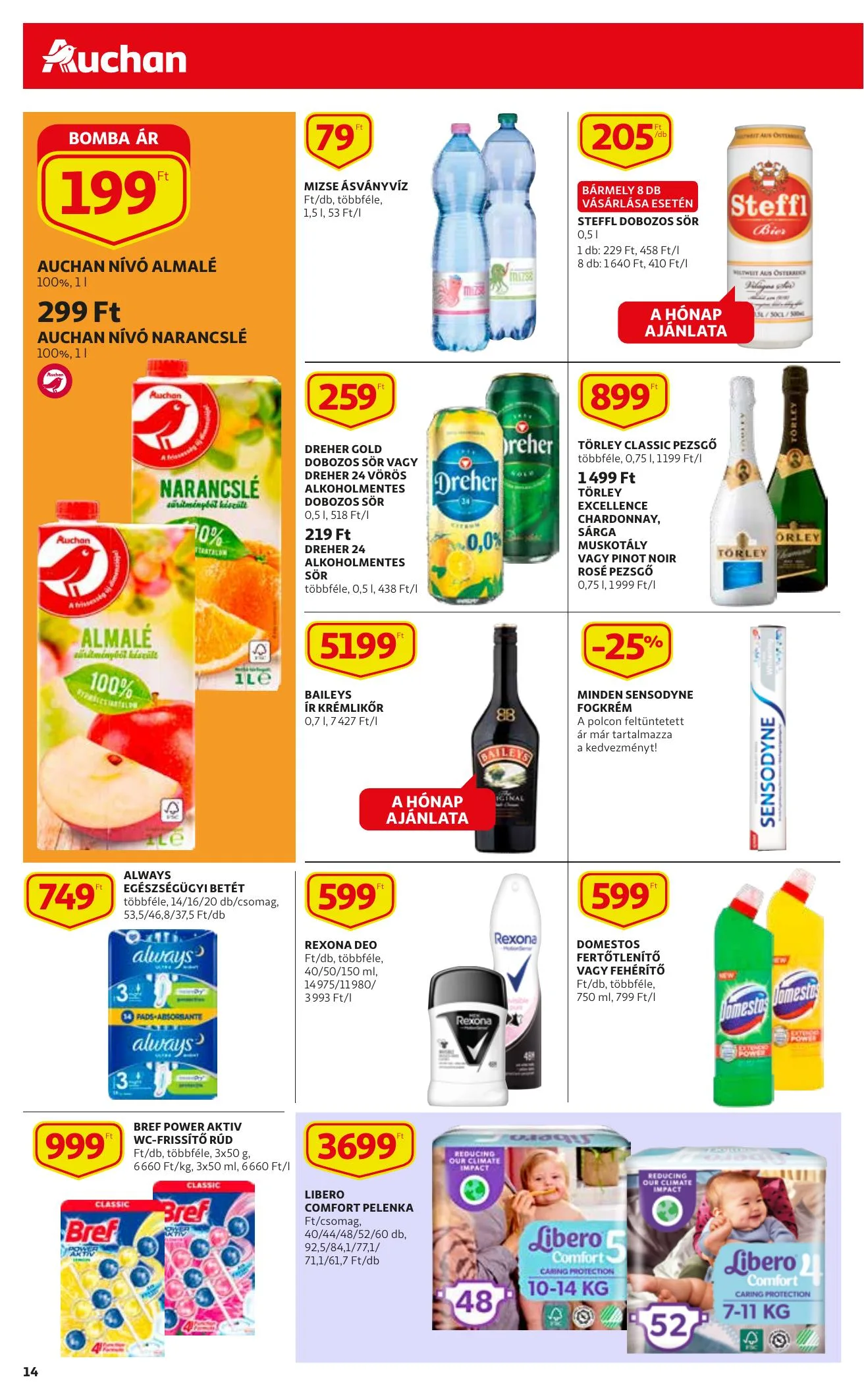 Auchan akciós újság Szupermarket 04.06–04.14 – 14. oldal
