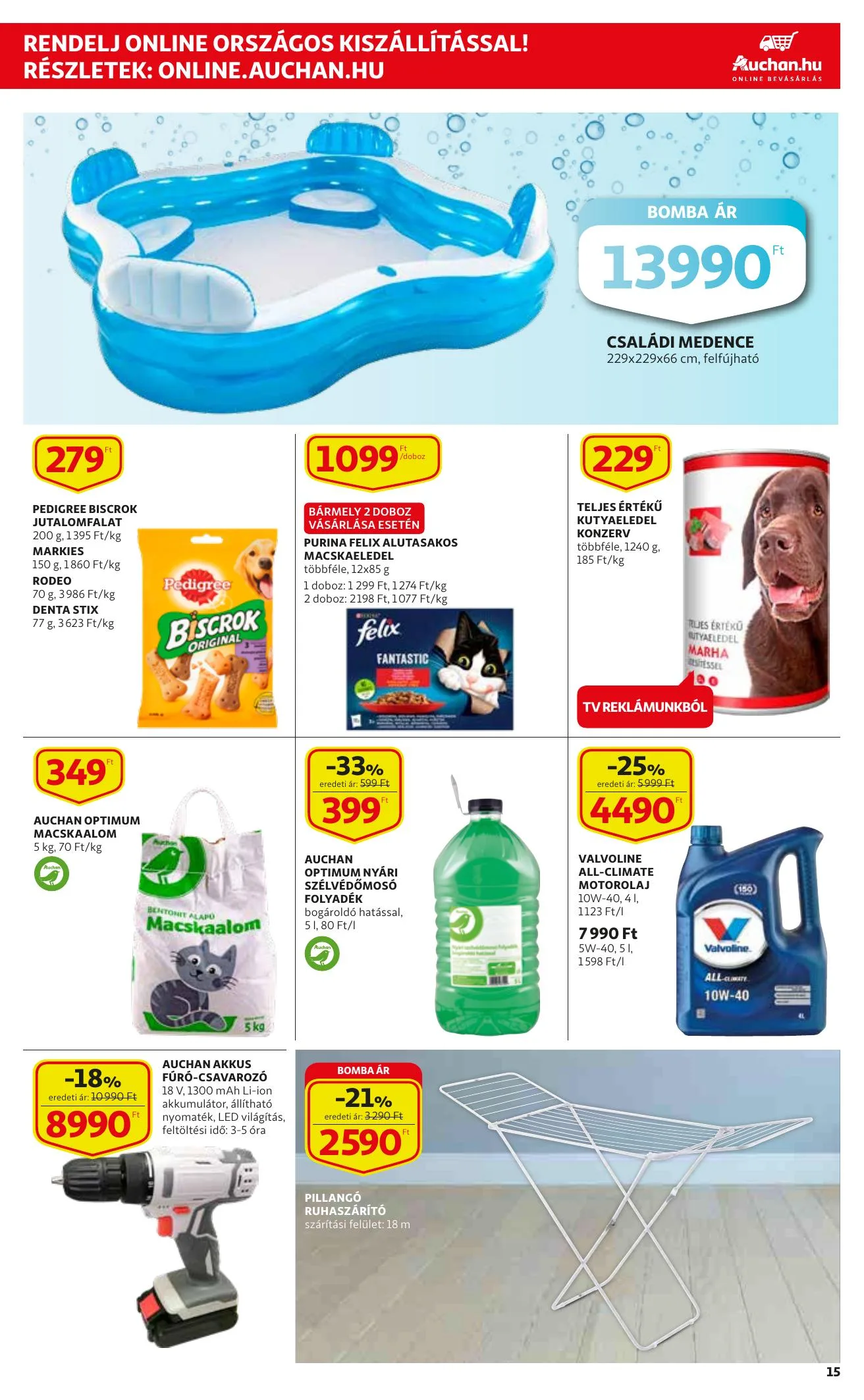 Auchan akciós újság Szupermarket 04.06–04.14 – 15. oldal