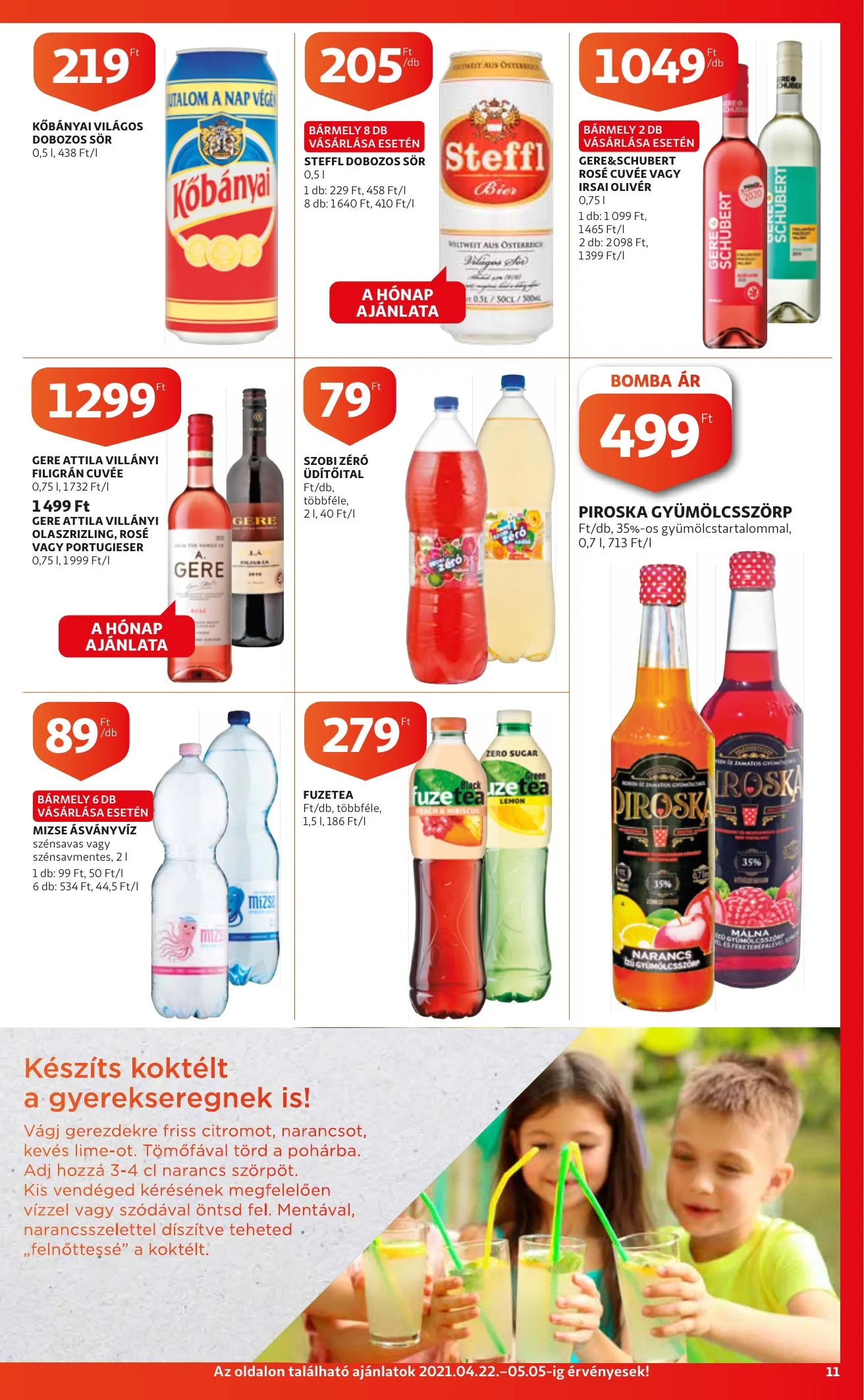 Auchan akciós újság Szupermarket 04.22–04.28 – 11. oldal