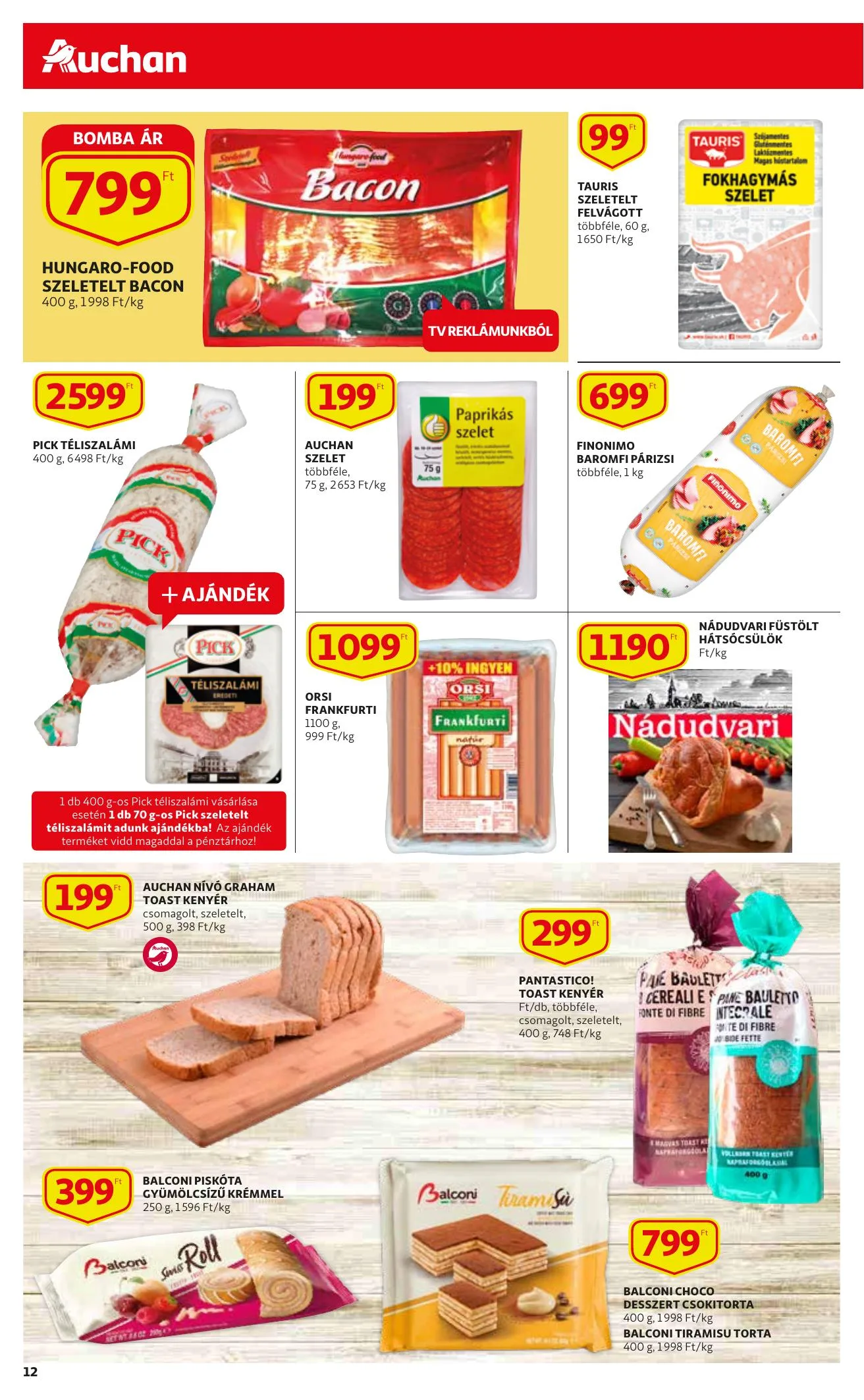 Auchan akciós újság Szupermarket 04.22–04.28 – 12. oldal