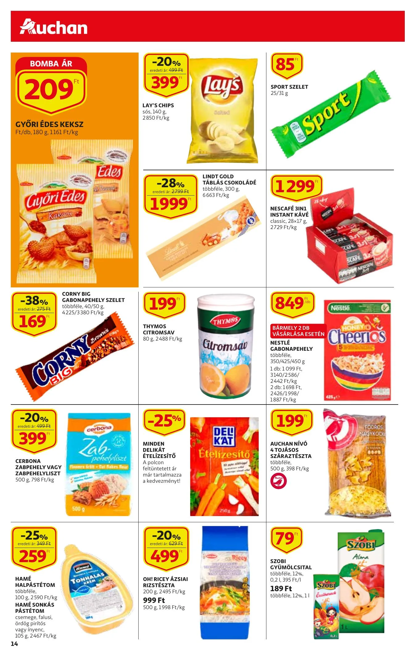 Auchan akciós újság Szupermarket 04.22–04.28 – 14. oldal