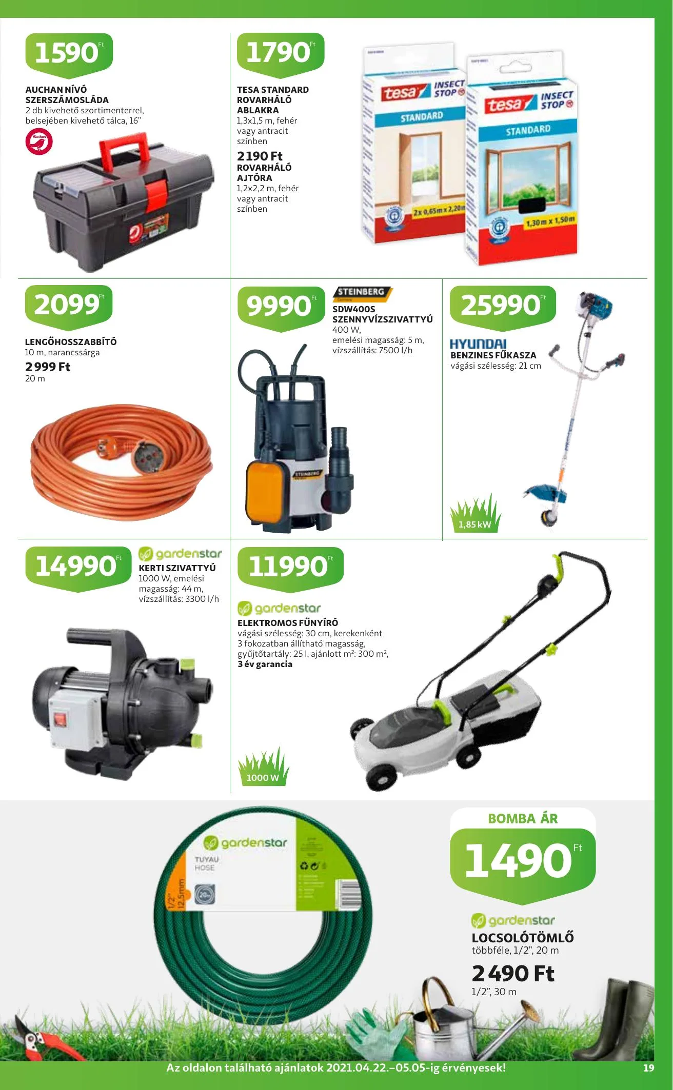 Auchan akciós újság Szupermarket 04.22–04.28 – 19. oldal
