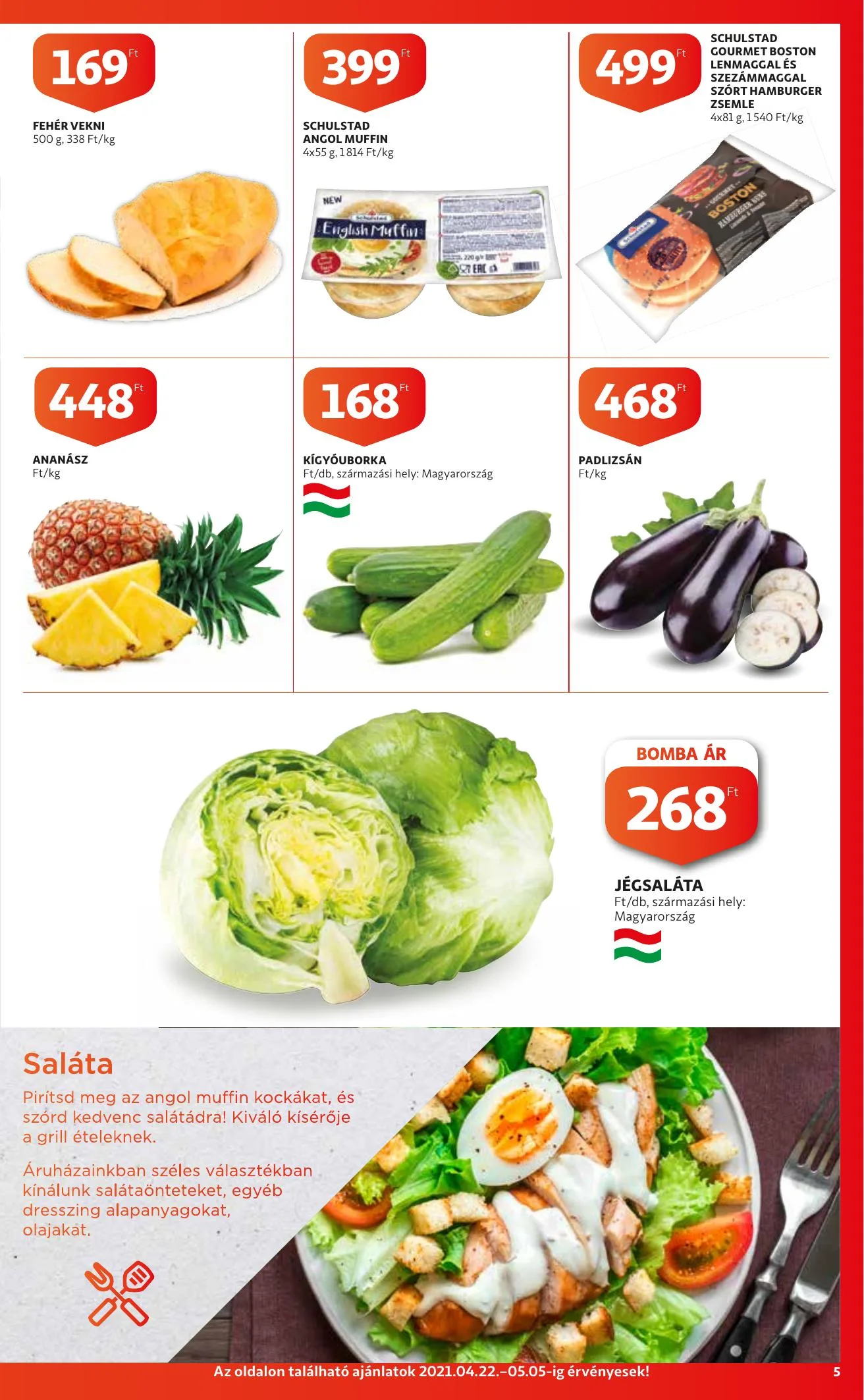 Auchan akciós újság Szupermarket 04.22–04.28 – 5. oldal