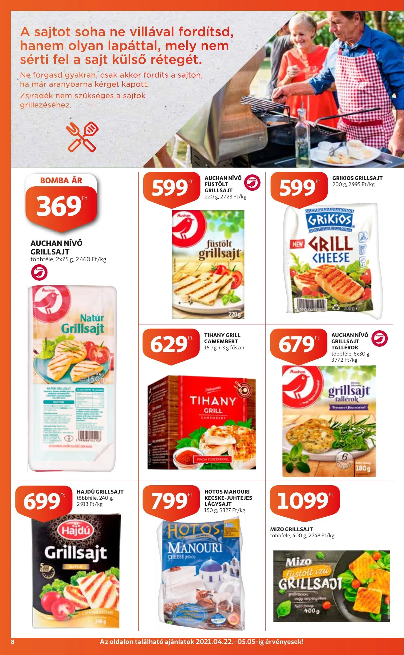 Auchan akciós újság Szupermarket 04.22–04.28 – 8. oldal