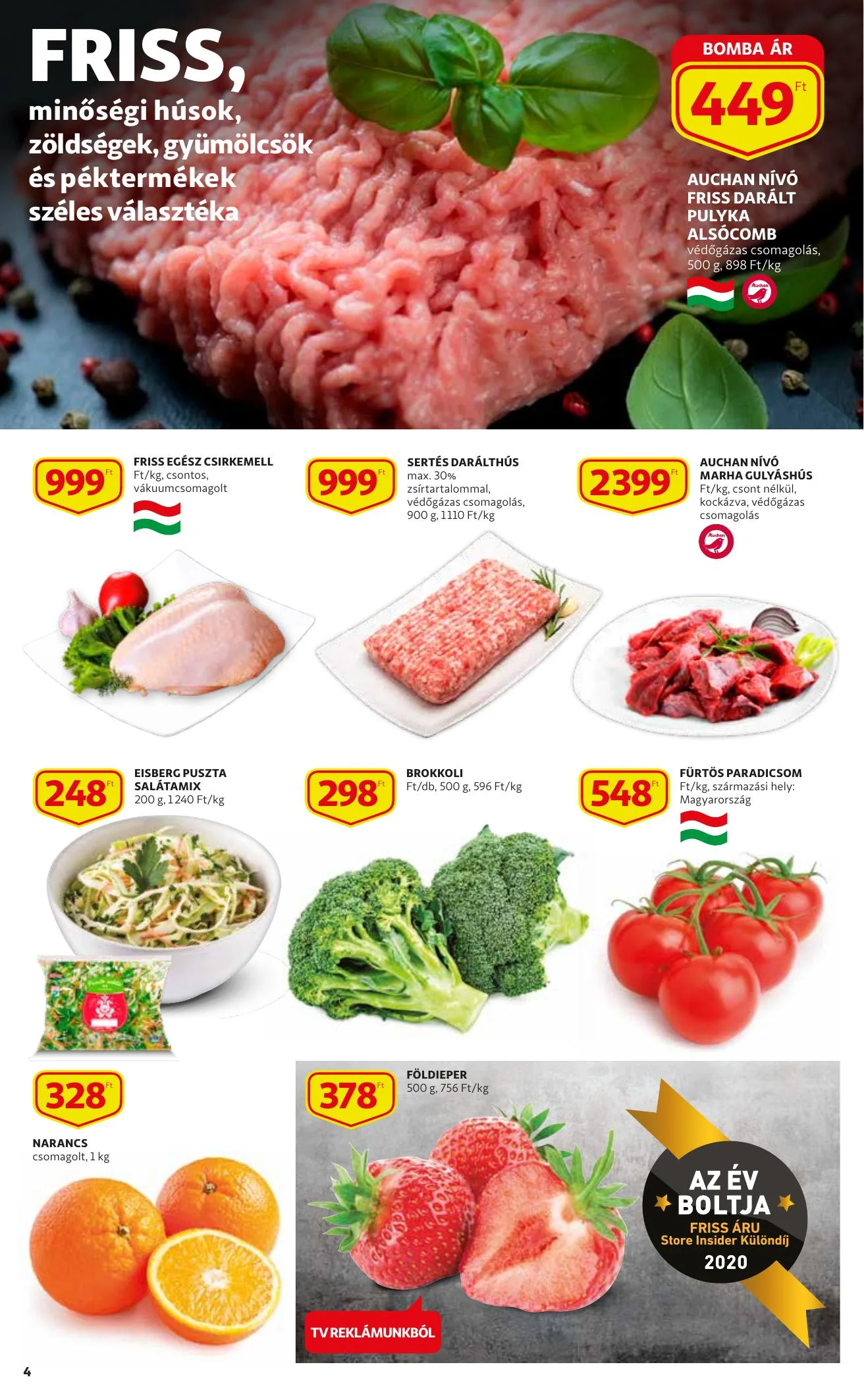 Auchan akciós újság Szupermarket 04.29–05.05 – 4. oldal