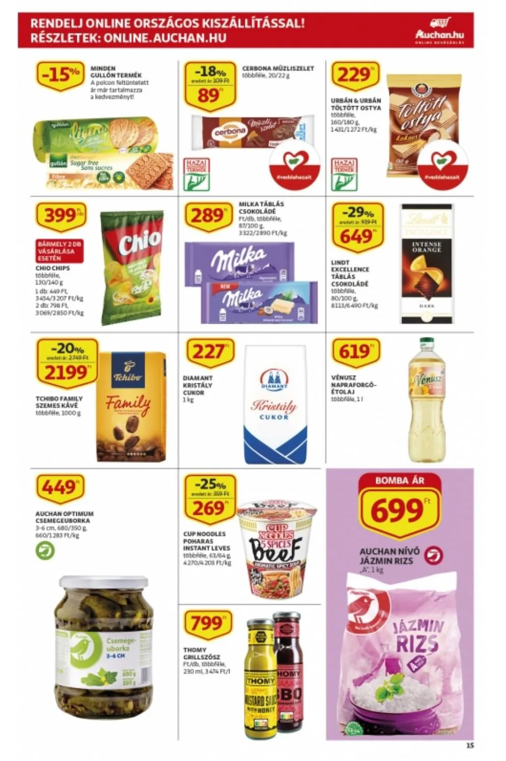 Auchan akciós újság Szupermarket 05.06–05.12 – 15. oldal