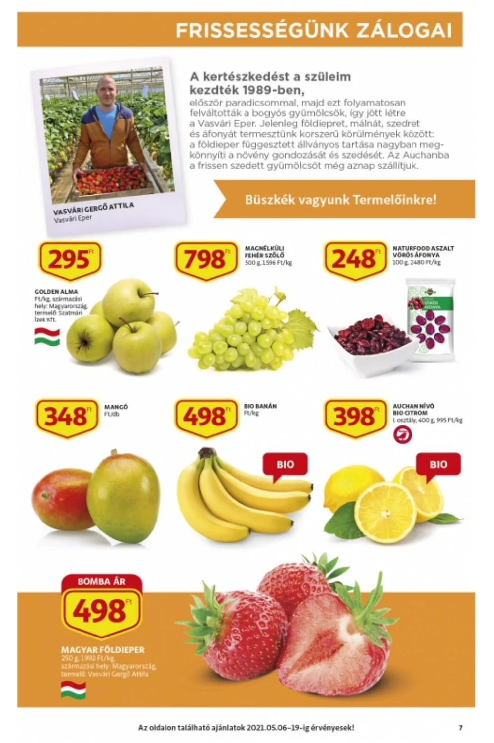 Auchan akciós újság Szupermarket 05.06–05.12 – 7. oldal