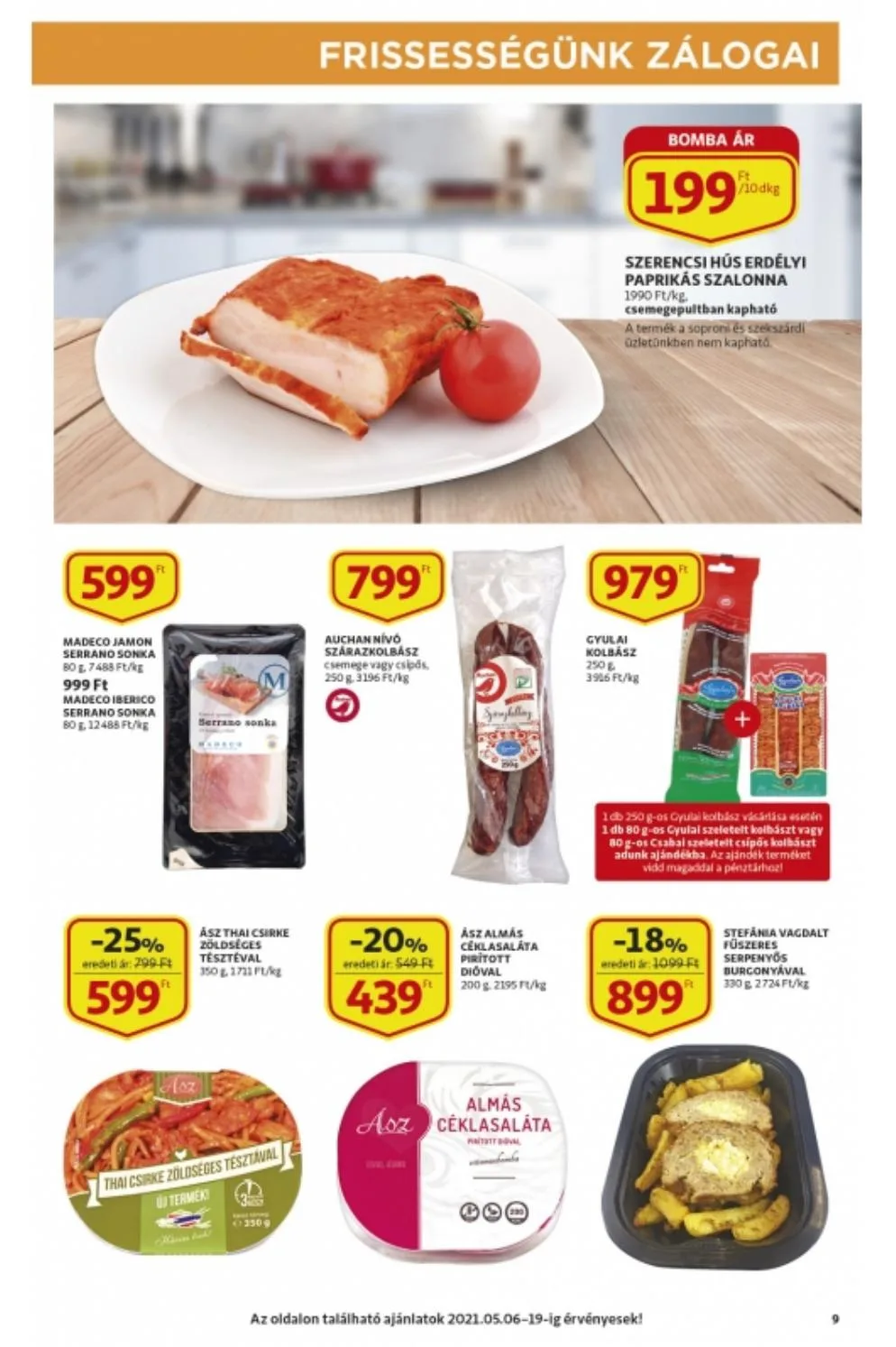 Auchan akciós újság Szupermarket 05.06–05.12 – 9. oldal