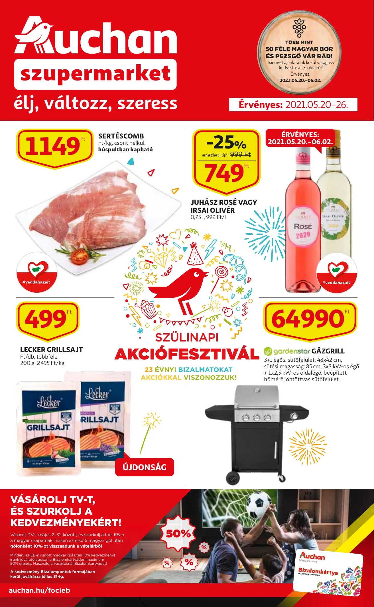 Auchan akciós újság Szupermarket 05.20–05.26